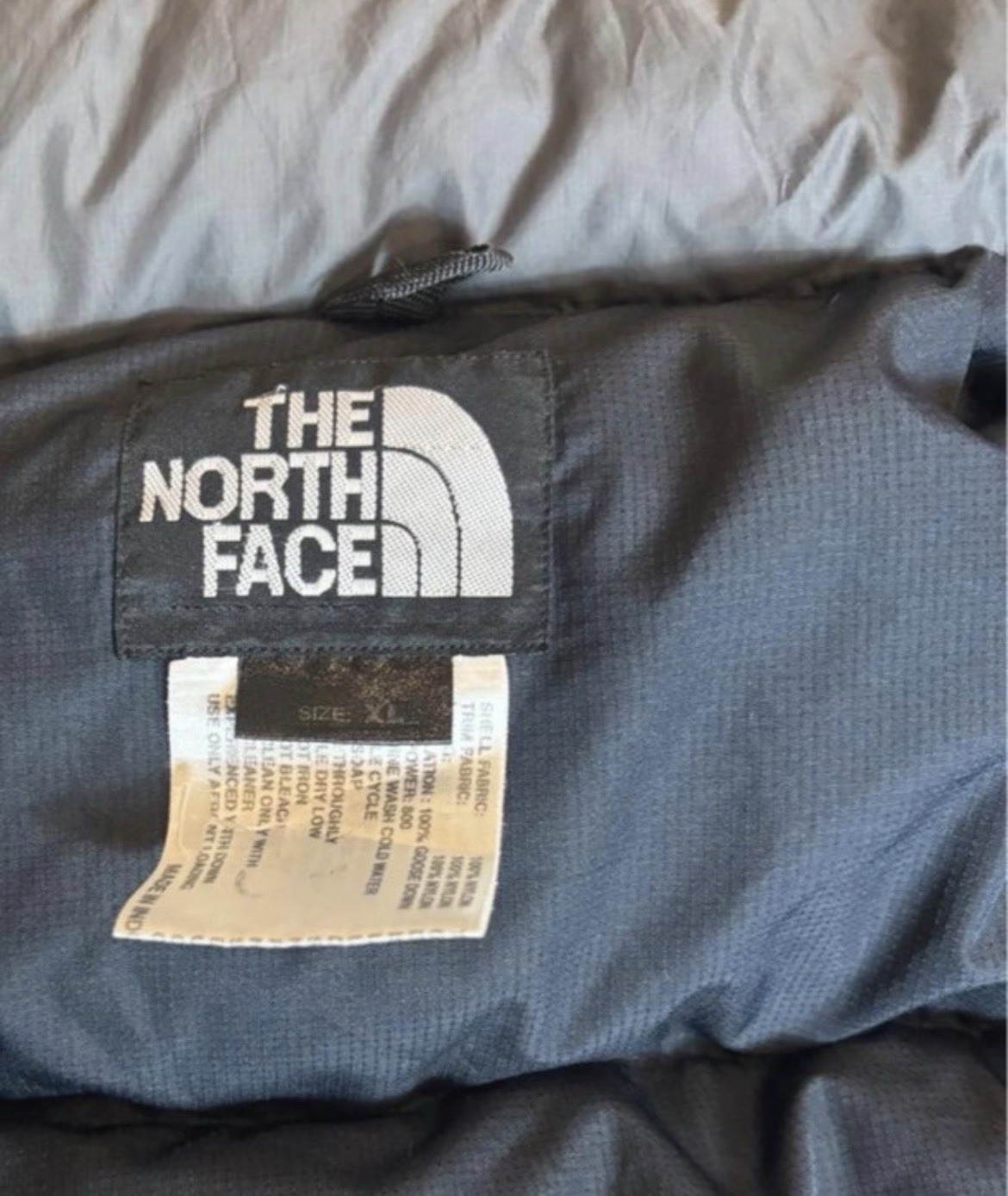 The North Face black 800 fill Nuptse puffer jacket size XL
