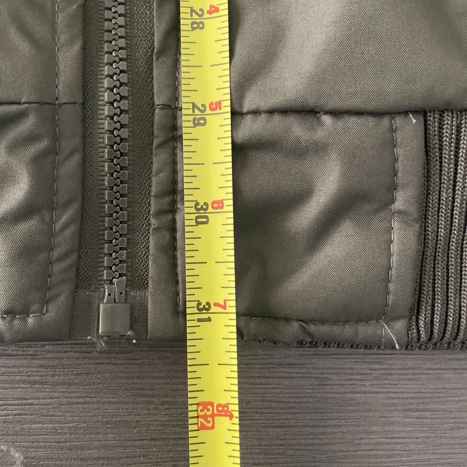 ZakBrand Men’s XL Olive Green Bomber Puffer Jacket Full Zip Los Angeles Style