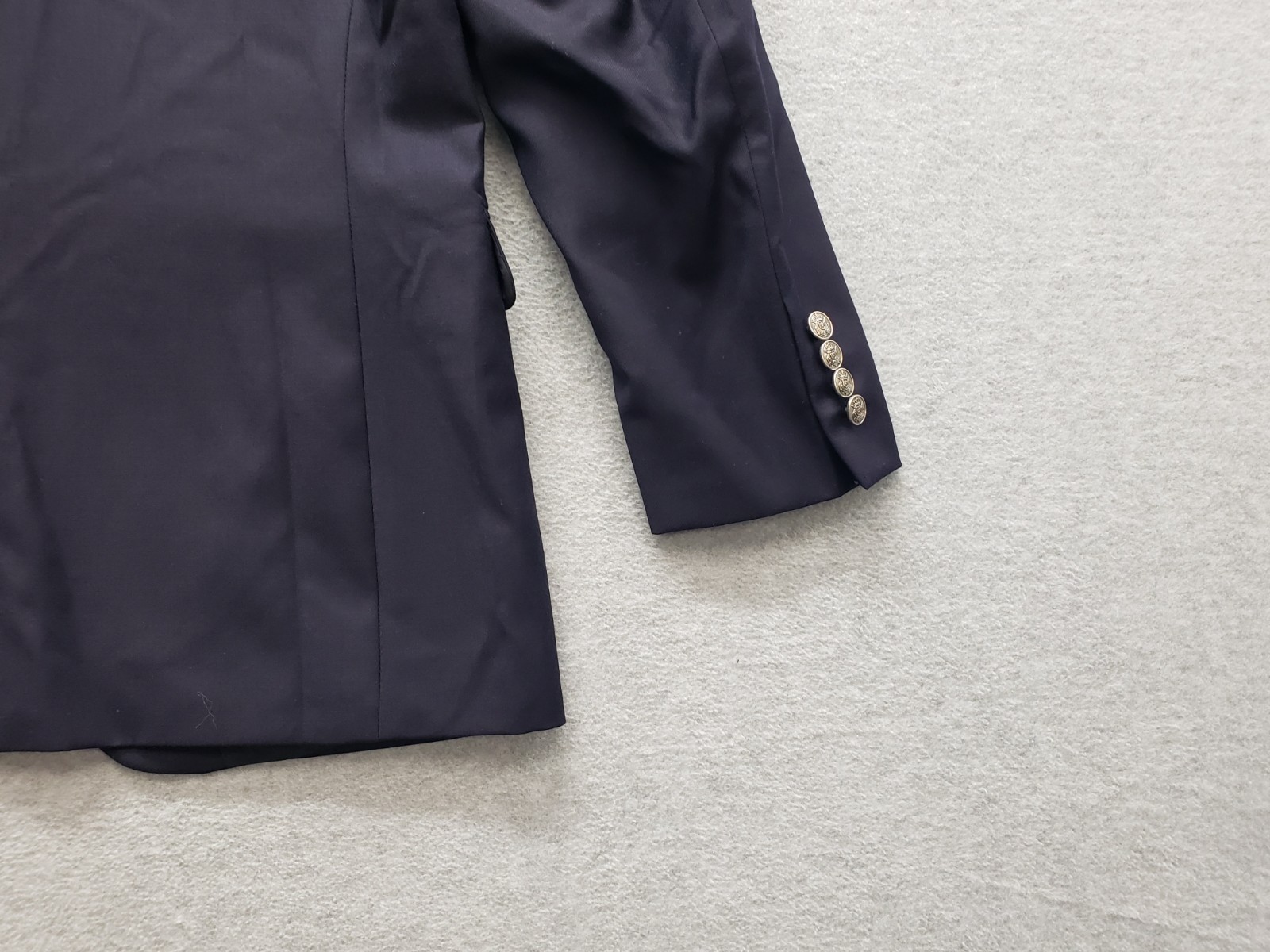 Lauren Ralph Lauren Men Blazer Jacket 38R Navy Blue Two Button Pockets Business