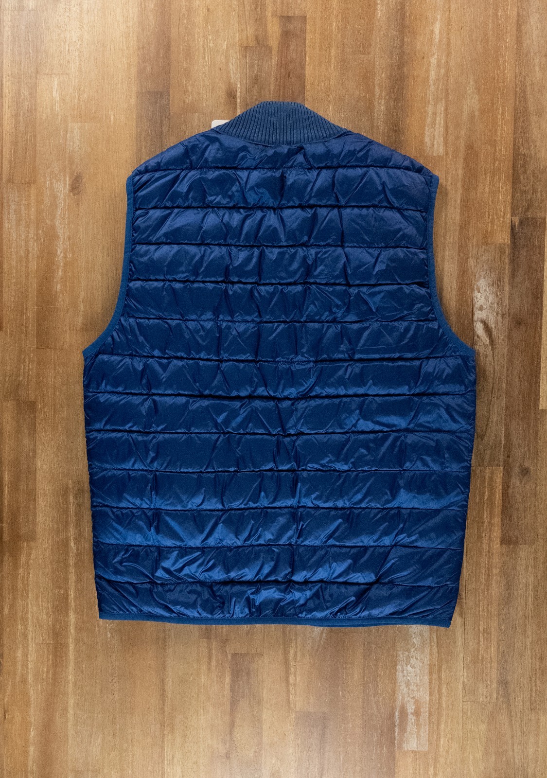 (NO CUSTOMS TAX) FALCONERI blue reversible cashmere & nylon vest Size Medium