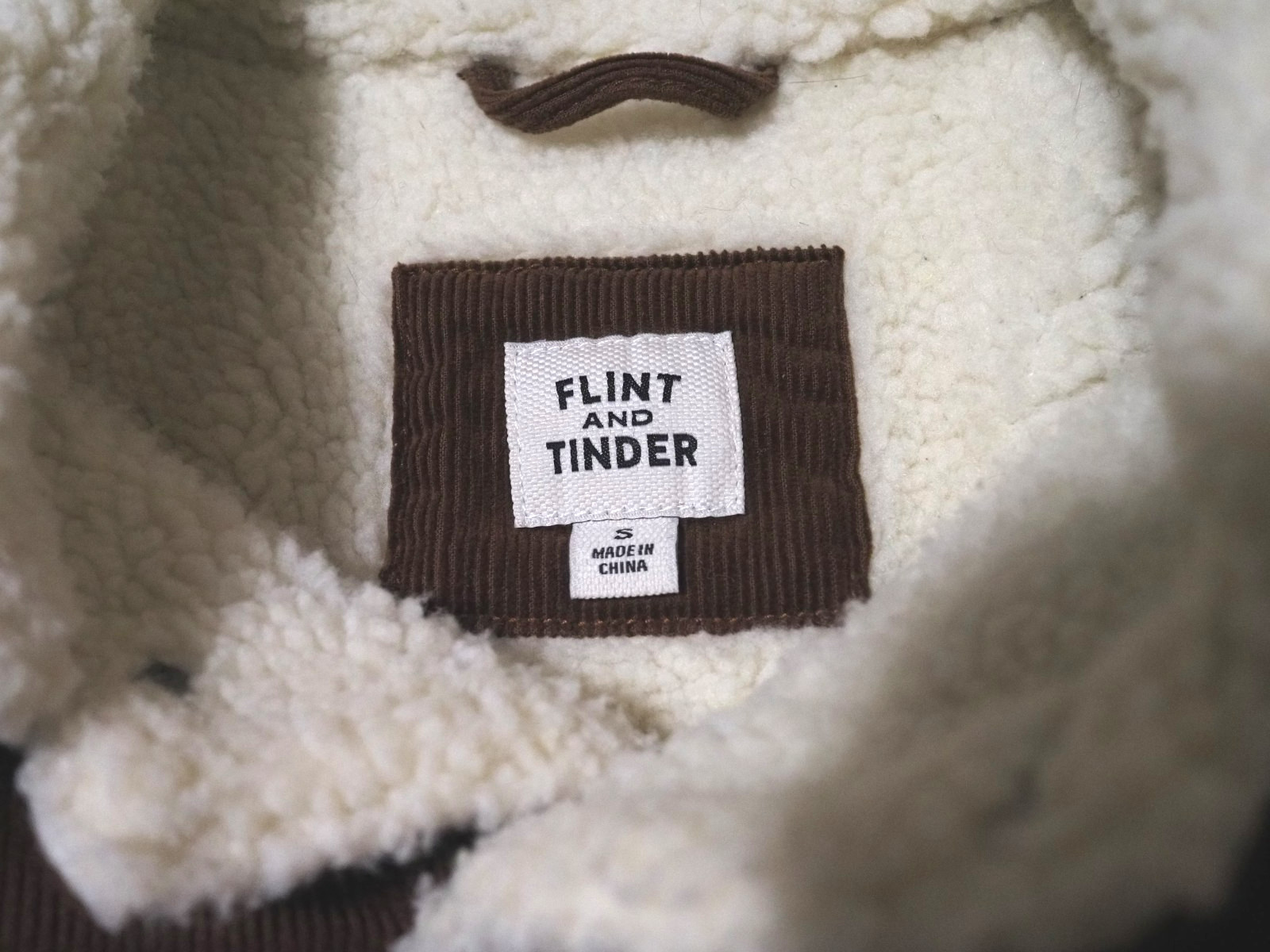 Flint and Tinder Sherpa-Lined Trucker Jacket Men’s Small Whiskey Huckberry