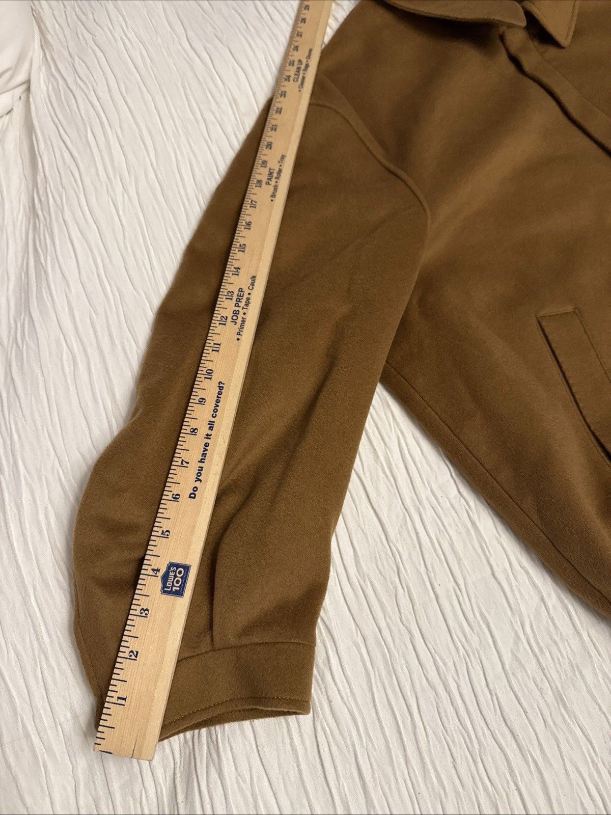 100% Luxury Cashmere Women’s Bomber Jacket Camel XXL Fully Lined EUC