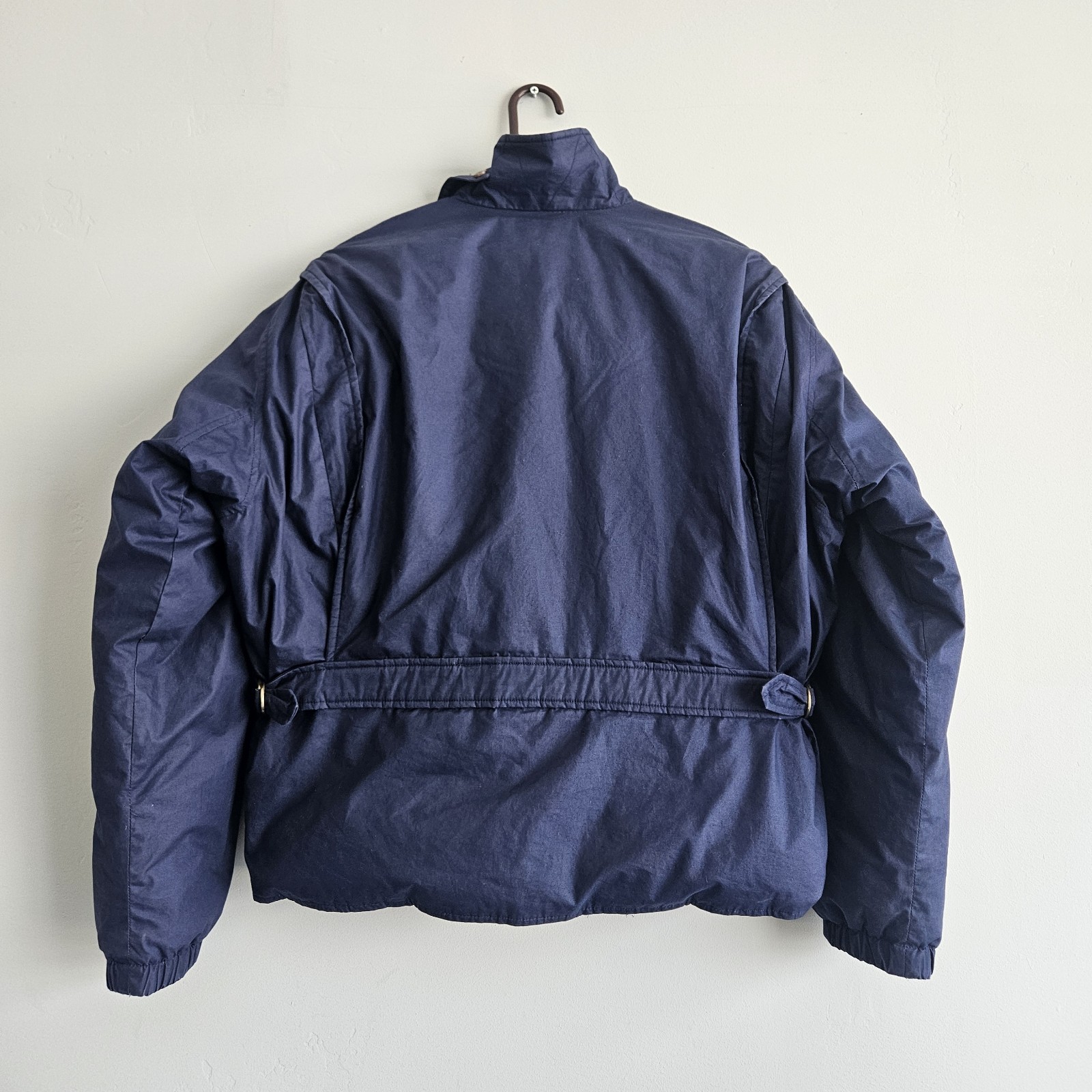 90s Polo Ralph Lauren Down Jacket XL Navy Blue Puffer Waterfowl Down 100g Cotton