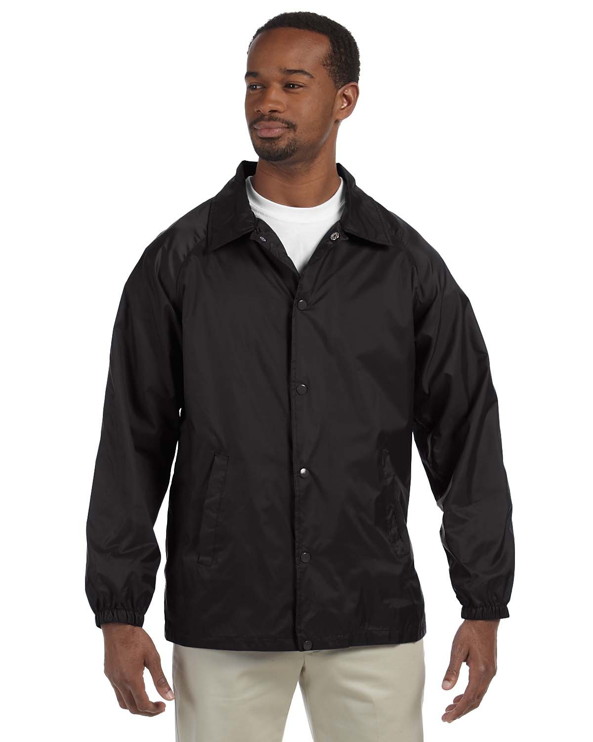 M775 Harriton Nylon Staff Jacket Wind and water resistant S M L XL 2XL 3XL 4XL