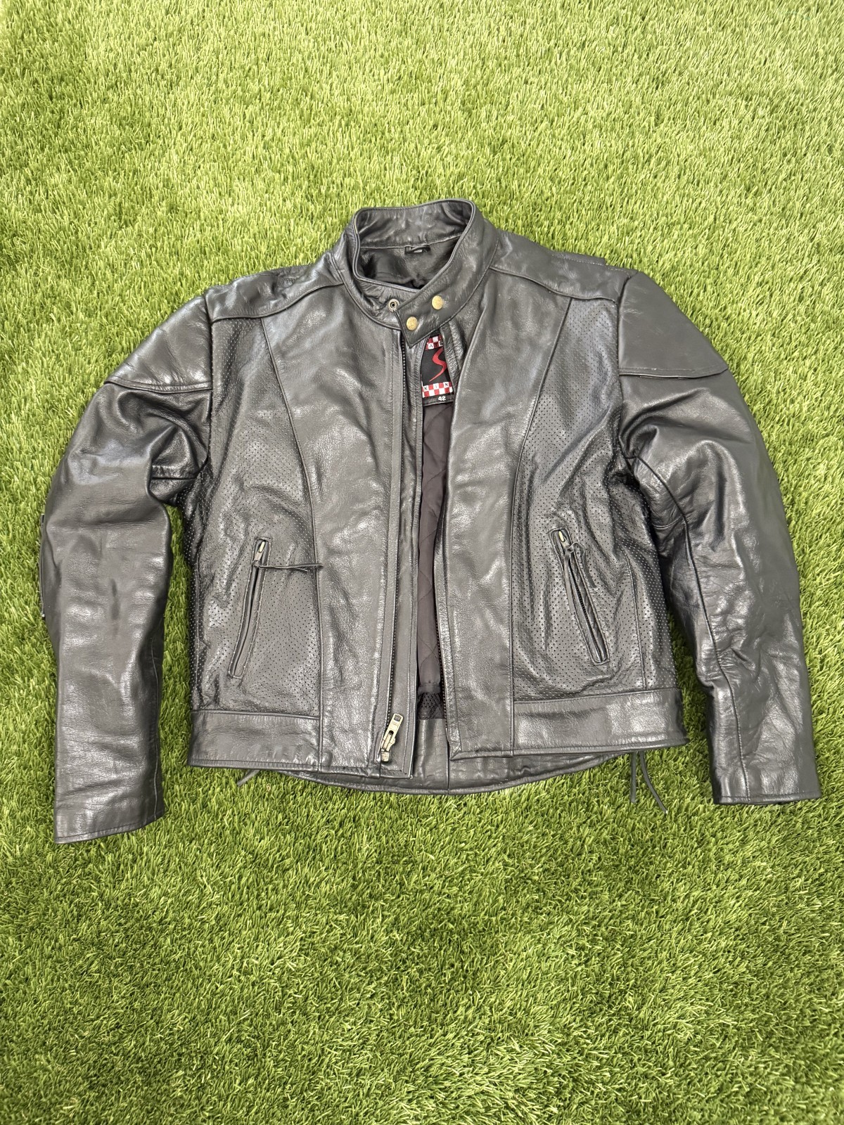 Black Leather King Biker Jacket 100% Real Leather – Great Condition