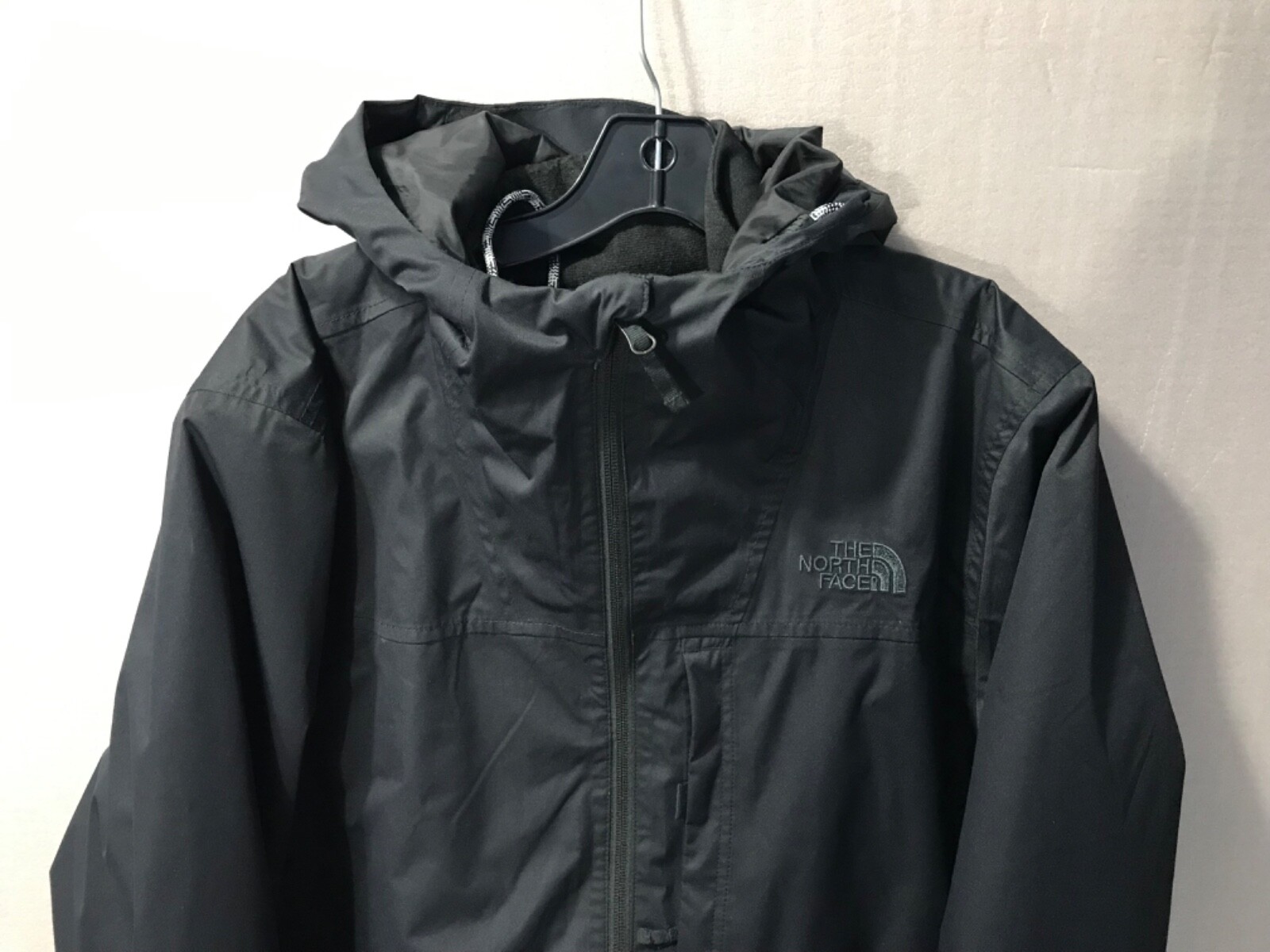 The North Face Jacket Mens Large Black Hooded 2 in 1 Removable 2 Piece Winter