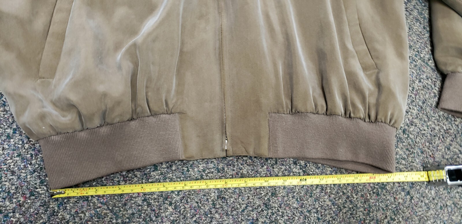 EXC~VINTAGE~ICONIC~RETRO~BUGATCHI UOMO~ XL MICRO SUEDE Bomber ZIP JACKET~LINED