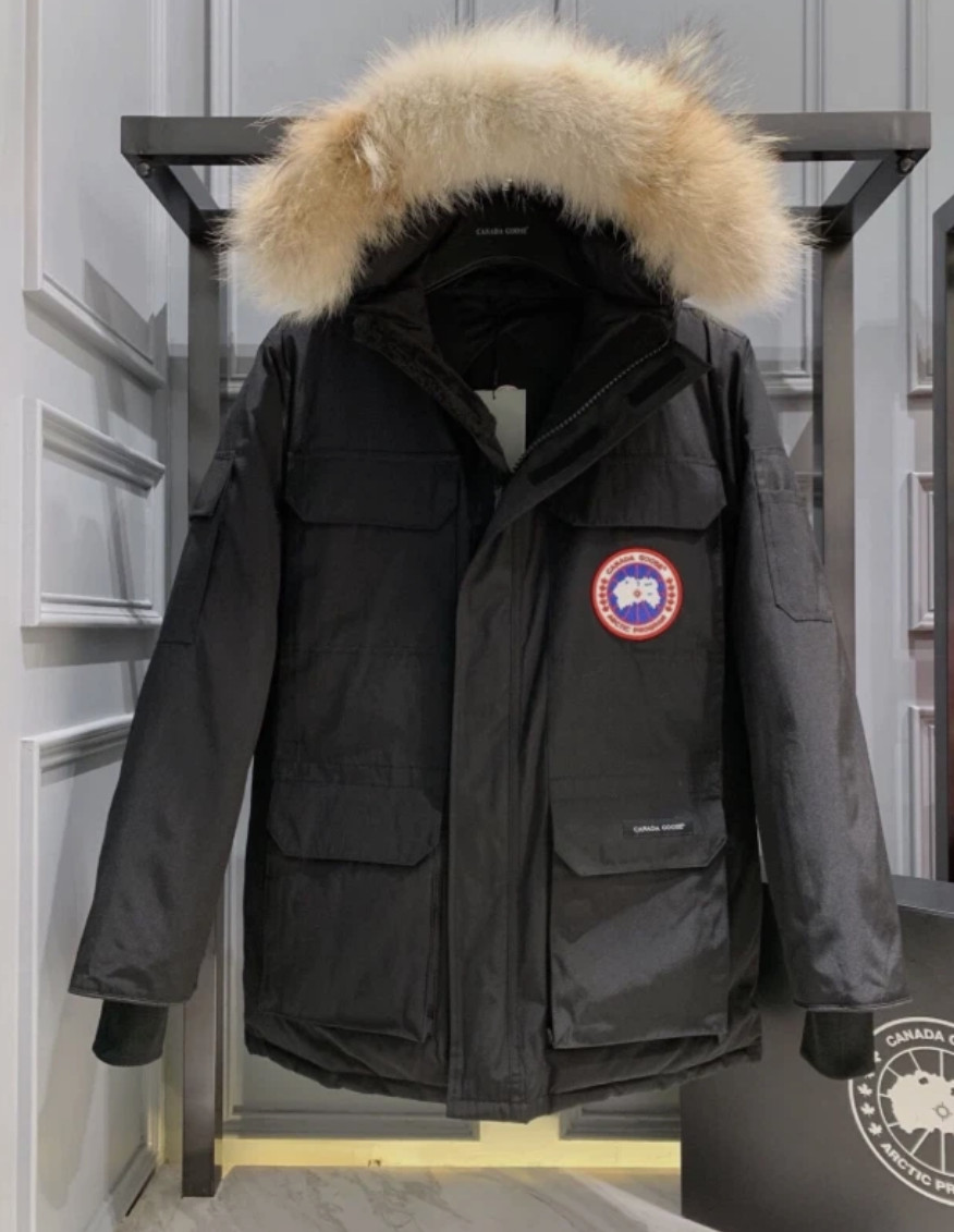 🔥 Canada Goose 08 Men’s Expedition Parka Black Down Jacket free shipping
