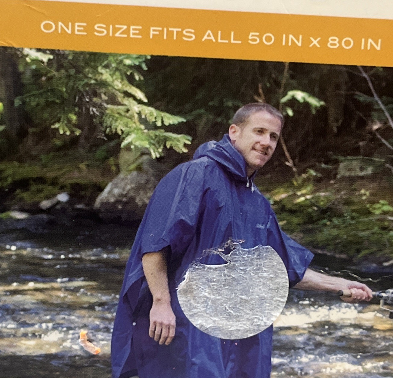 COLEMAN WATERPROOF, PVC FREE, EVA PONCHO, ADULT Sz 50 X 80 – BRAND NEW! Fishing