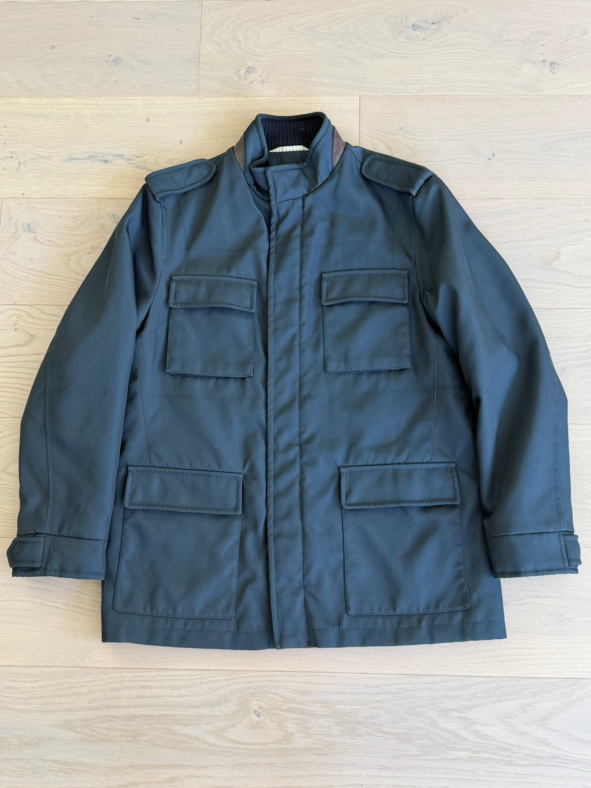 Borrelli Napoli Navy Padded Travel Jacket EU50/US40 Handmade In Italy