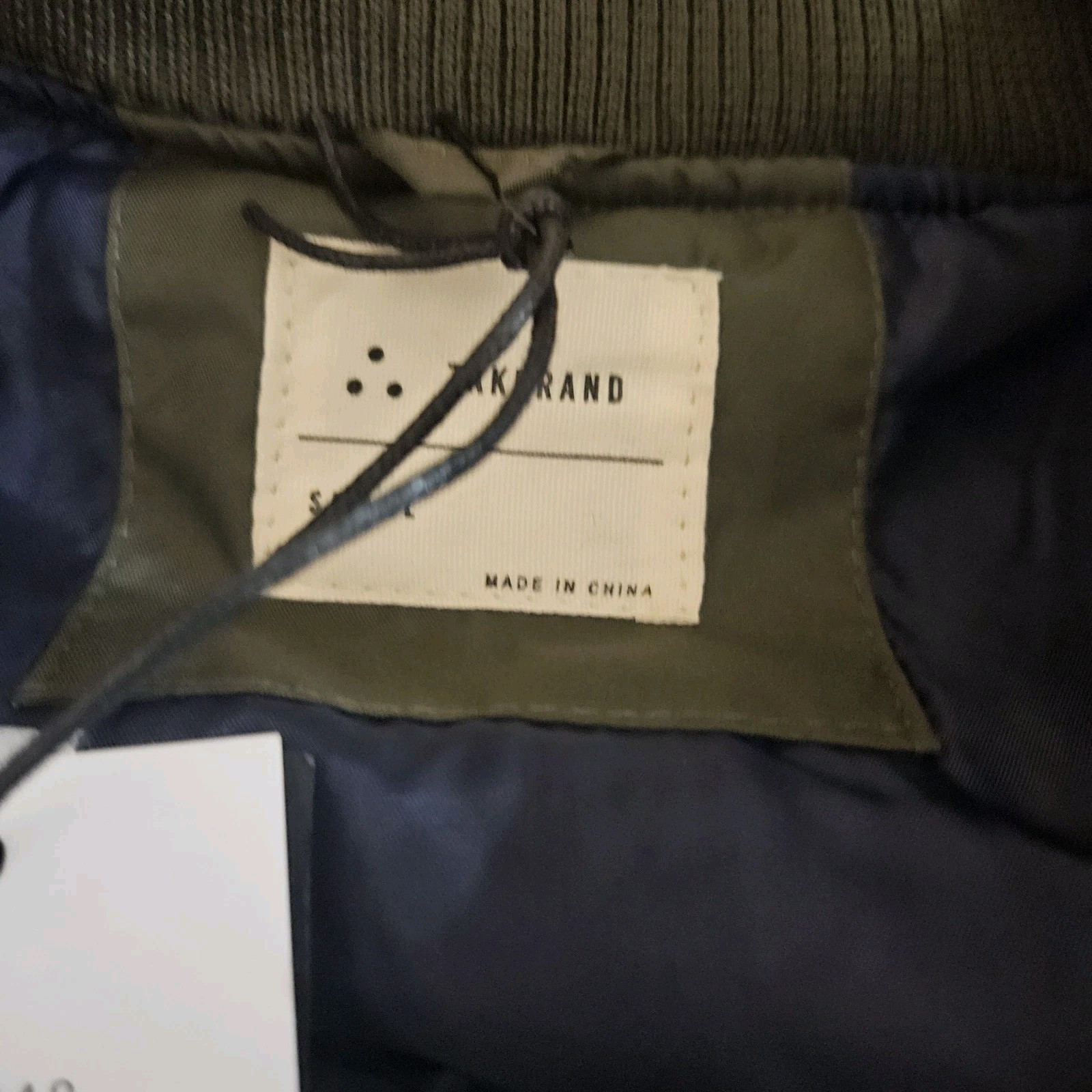 Nwt Zak Los Angeles Men’s Olive Green Lined Bomber Jacket Sz Small