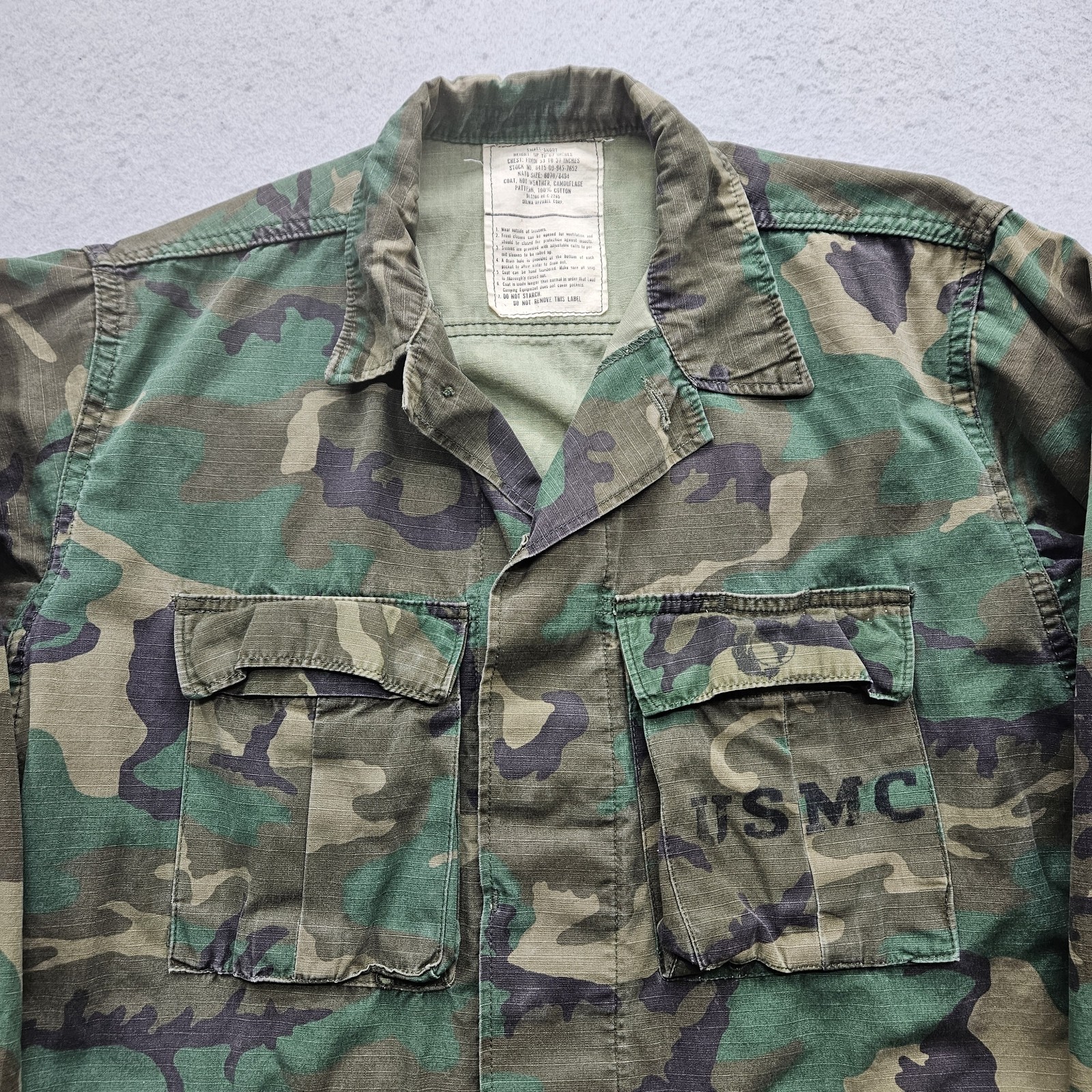 USMC United States Marines Selma Men’s Small Camouflage Military Jacket