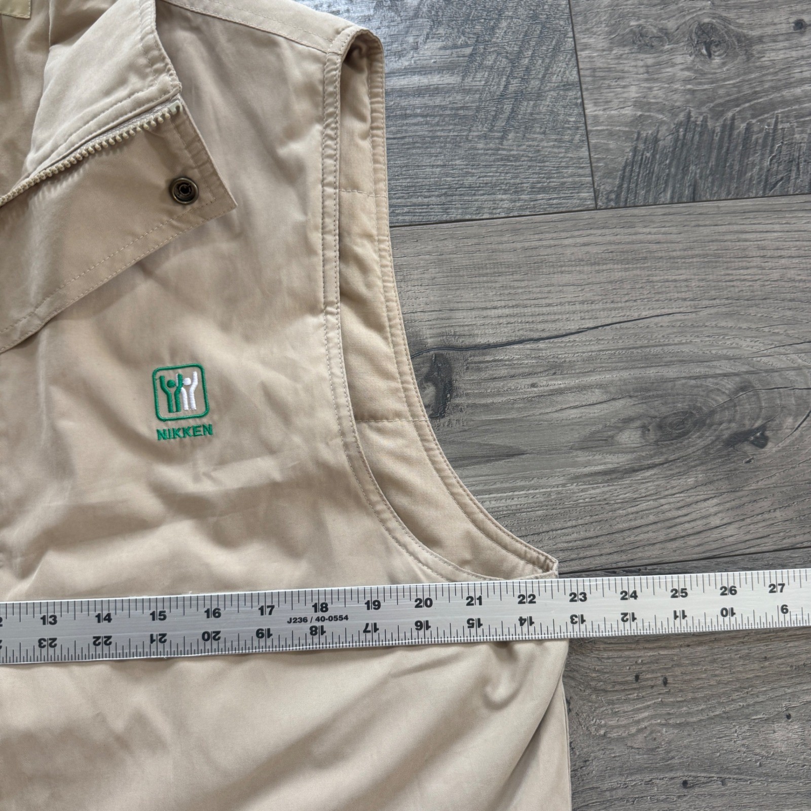 Vintage Nikken Vest Mens M Quilted Full Zip Snap Insulated Outdoor Hunting USA