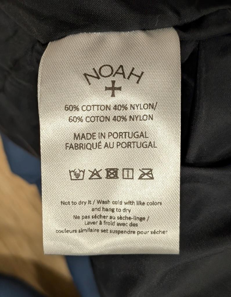 $448 Mens NOAH Cotton/Nylon Ski Anorak Jacket Blue Medium