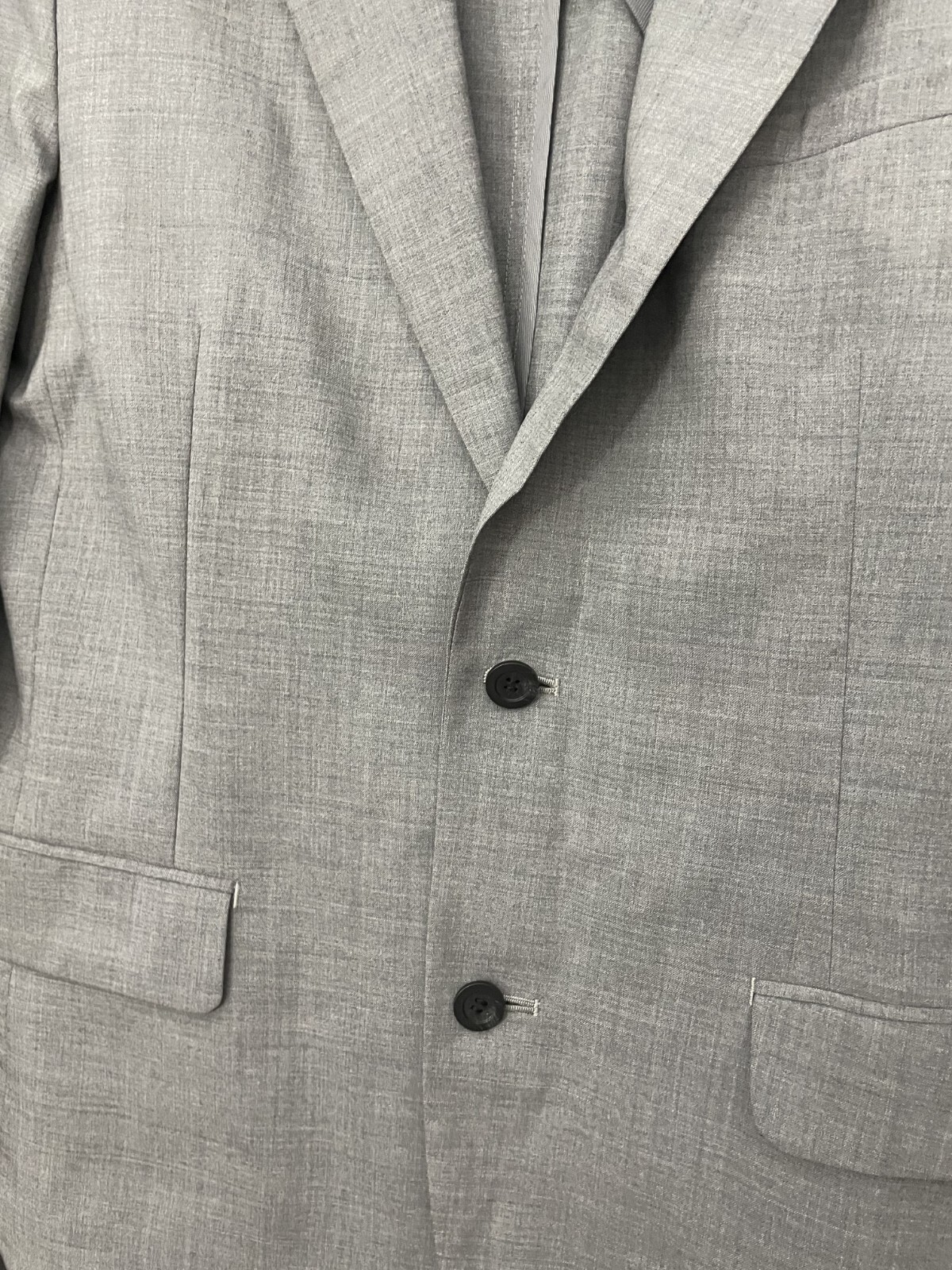Nom de Guerre Men’s Jacket Blazer Gray Two Button Size Large Japan