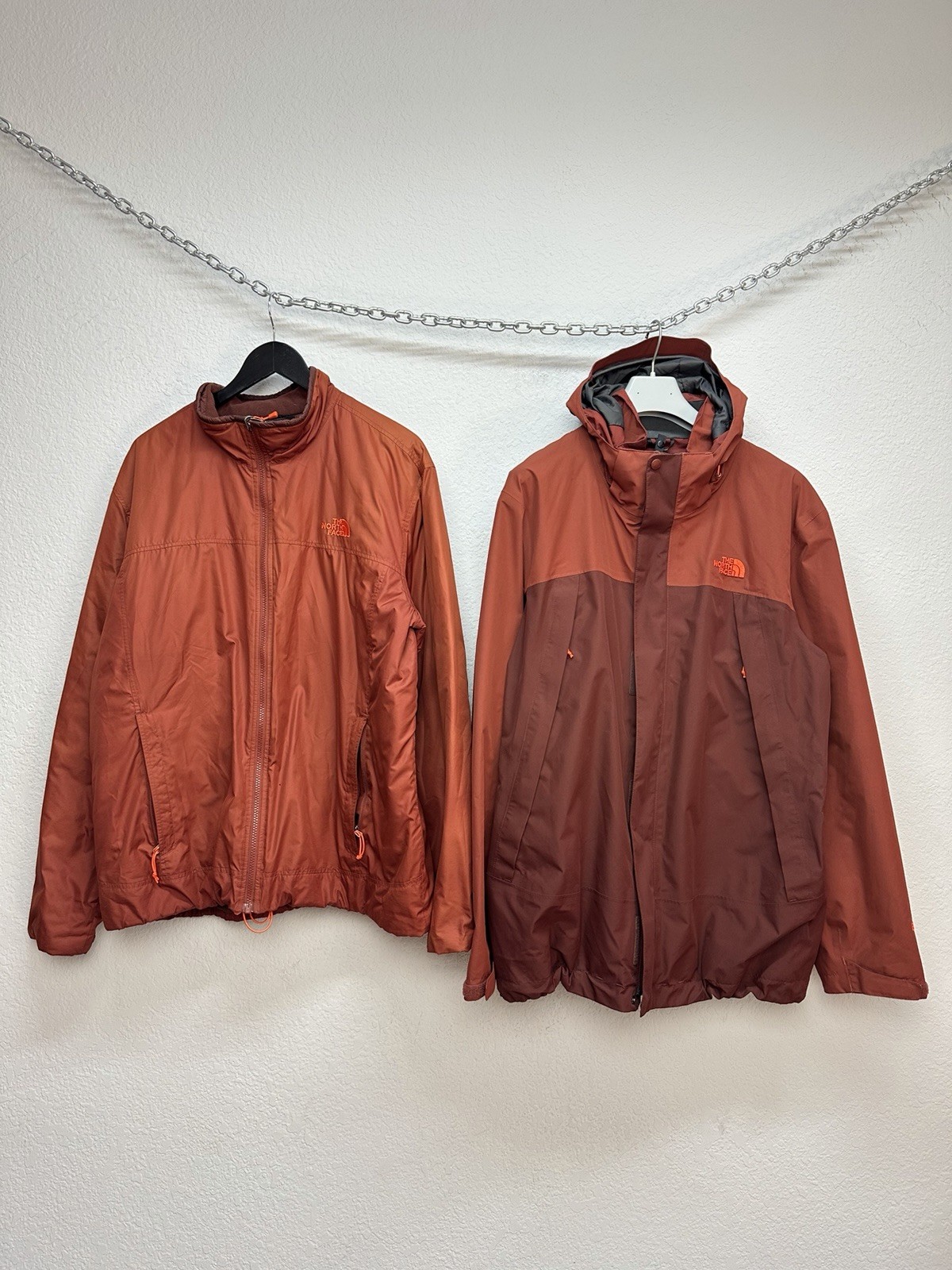 The North Face Men’s 2 Piece Gore-Tex Jacket 3 In 1 Terracotta Size XL