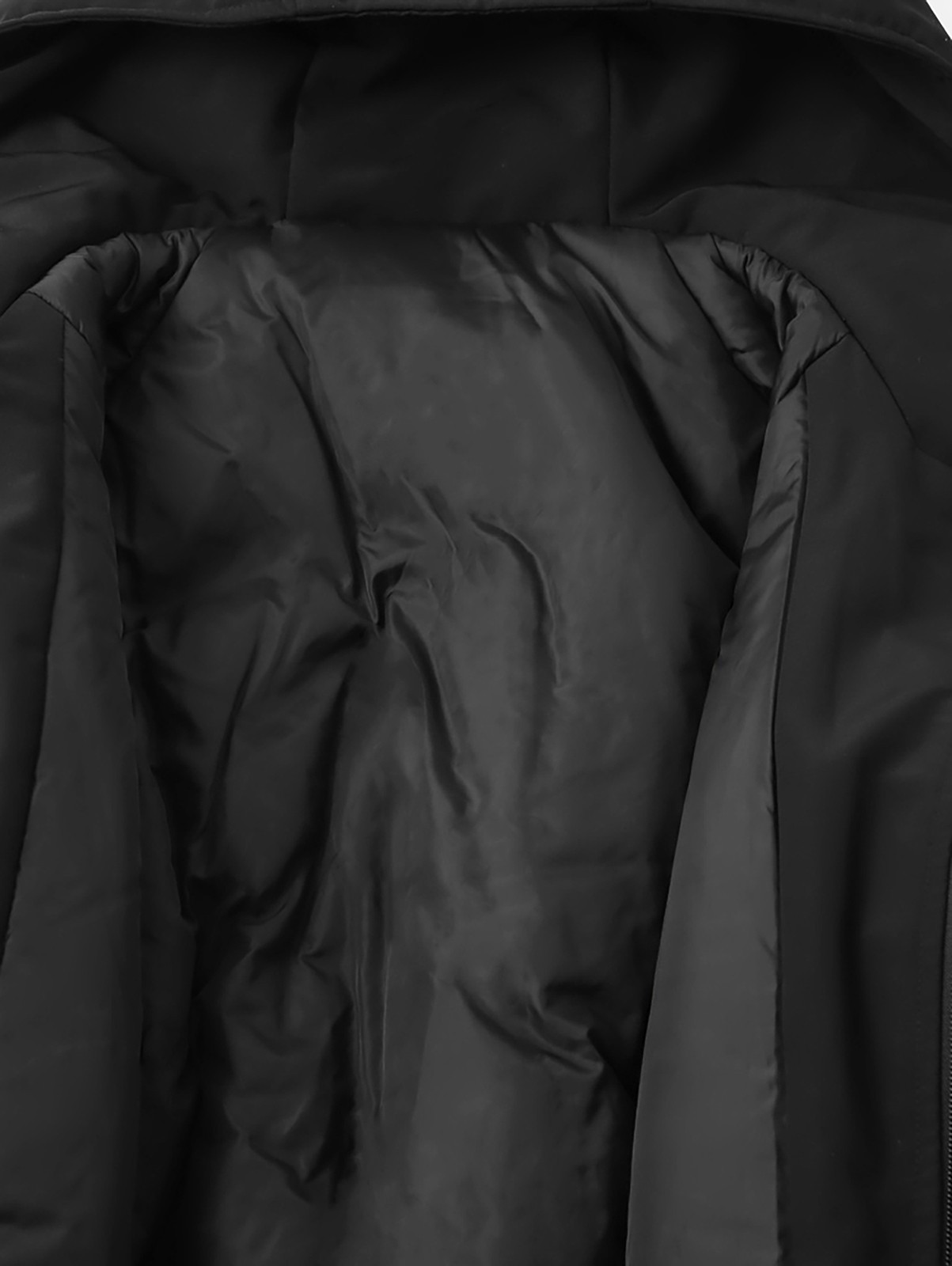 Niepce Men’s Techwear Streetwear Hooded Jacket Black Windbreaker Zip Up Coat