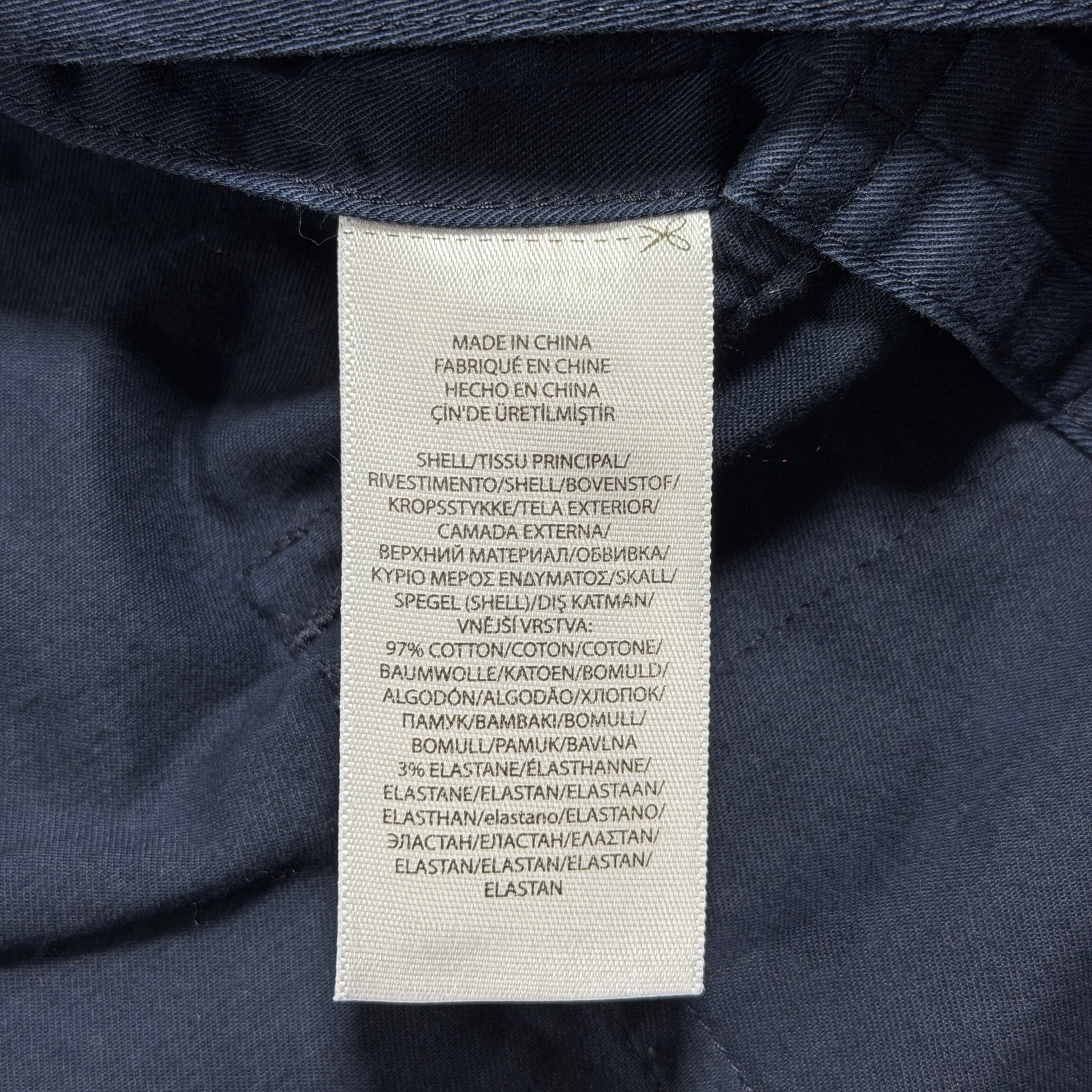 Polo Ralph Lauren Sport Coat Mens XXL Navy Two Button Notch Lapel Cotton Blazer