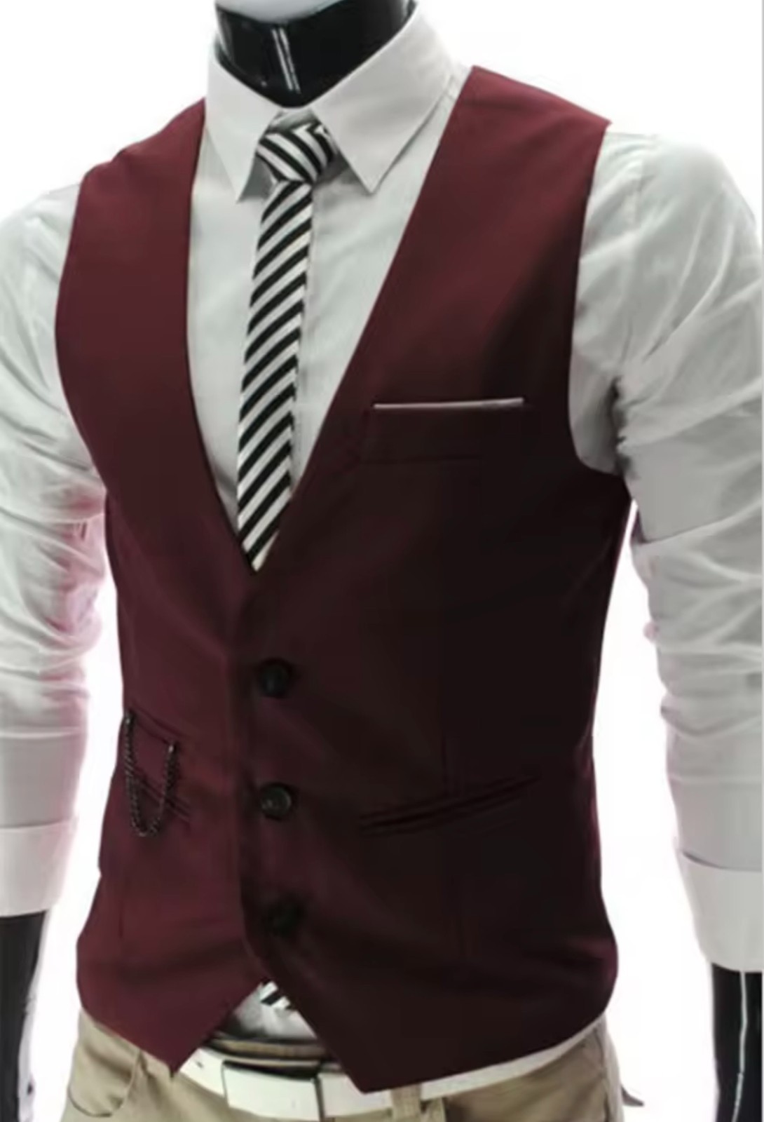 «Chalecos De Vestir Ajustados Para Hombre Chaleco Para Traje Para Hombre Chalec»