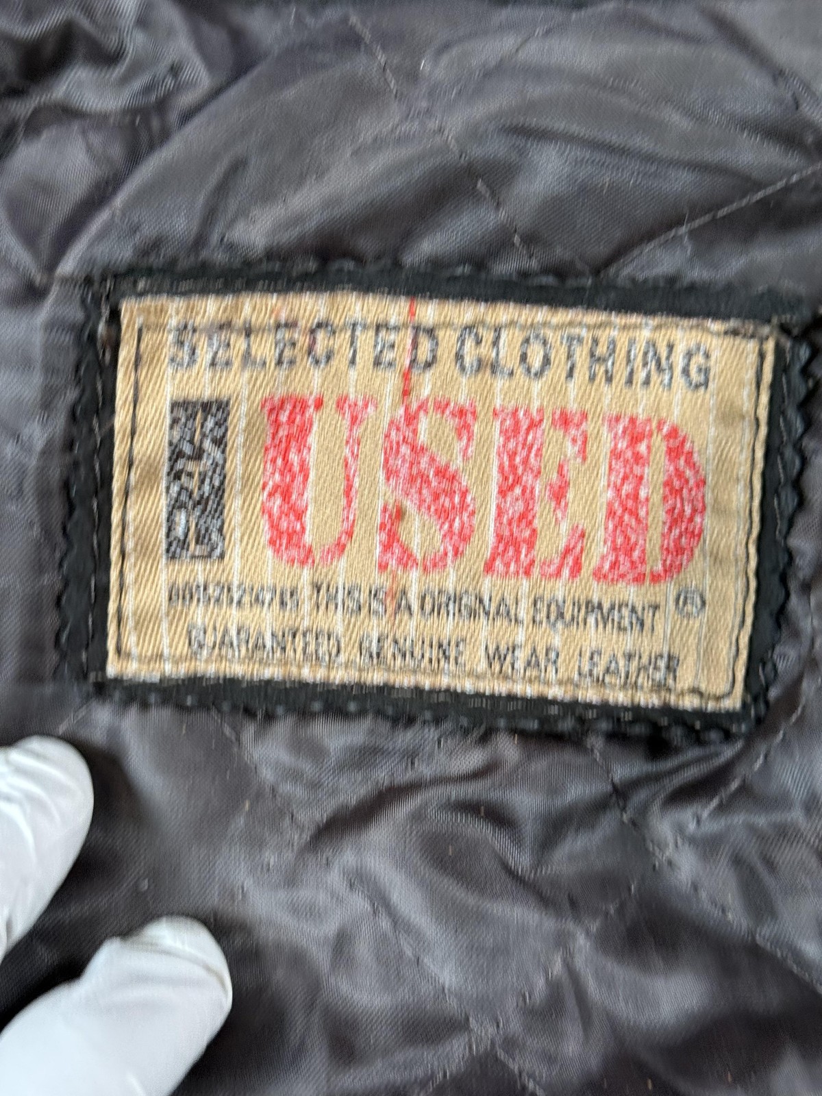 USED Leather Coat Mens 54 Brown Belted Button Front Quilted Overcoat Made Italy
