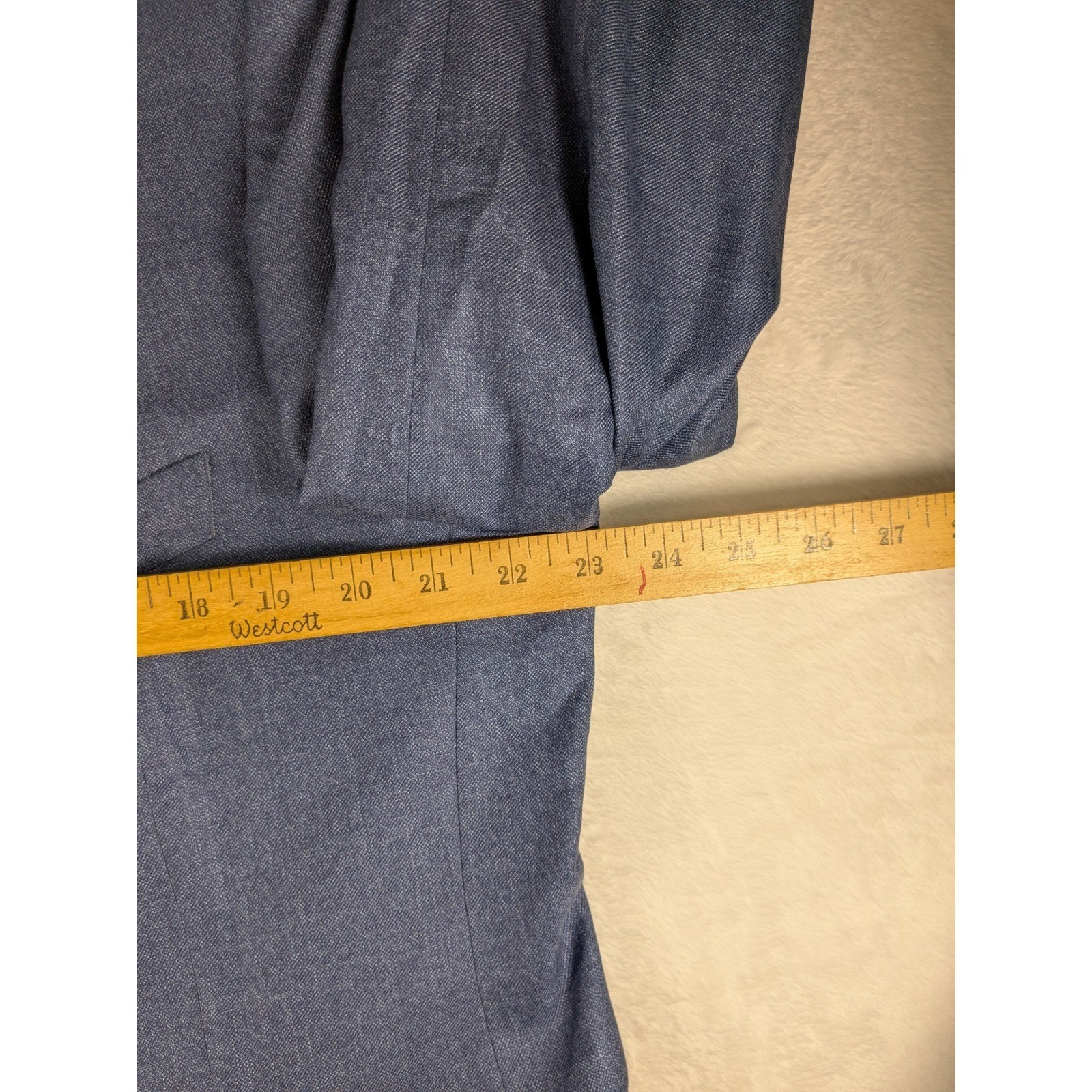 Turnbury Mens Made in Jordan Gray Two Button Blazer Jacket Business Attire