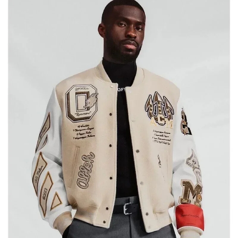 Premium Mens Vintage Bomber Jacket – Urban Style – Varsity Baseball Jacket !