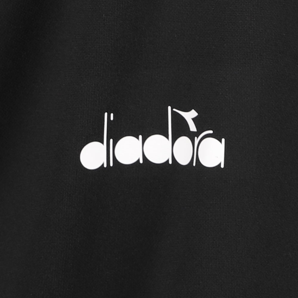 diadora Scudetto Track Full Zip Jacket Mens Black Casual Athletic Outerwear 1808