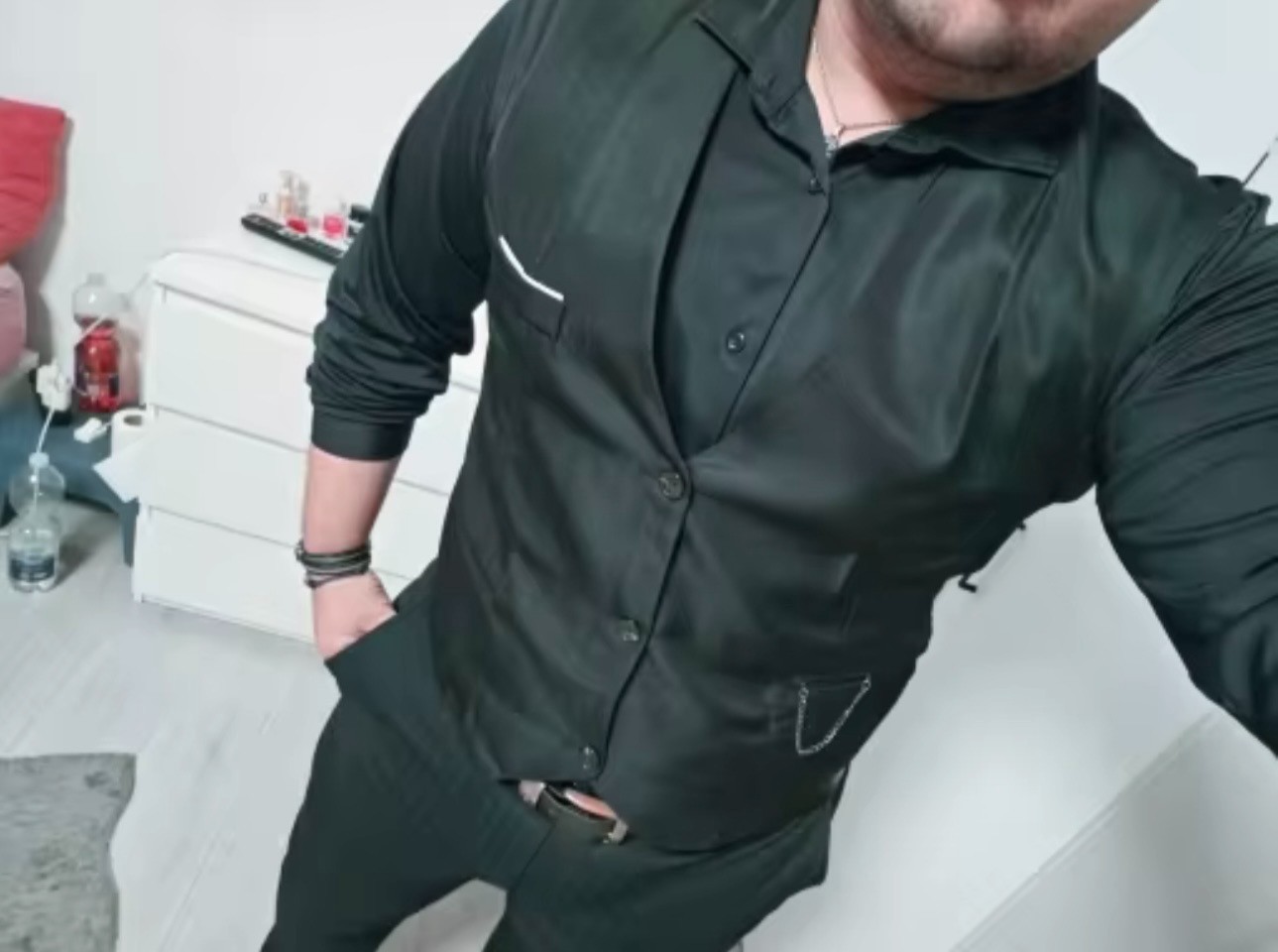 «Chalecos De Vestir Ajustados Para Hombre Chaleco Para Traje Para Hombre Chalec»