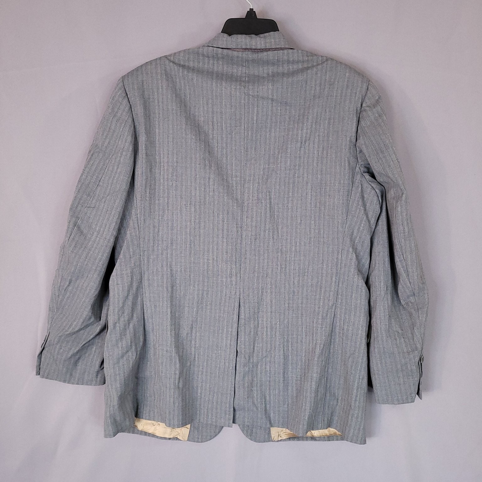Parkridge Men’s Gray Pinstripe Blazer Jacket Size 44 Dry Clean Only