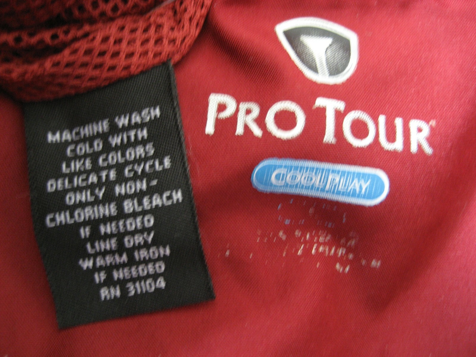 Pro Tour Cool Play Golf Windbreaker Jacket Lined Pull On Chest 54″ Maroon