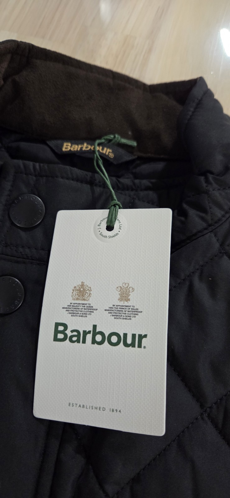 Barbour Lowerdale Diamond-Quilted Gilet Vest In Classic Black – Men’s Size M
