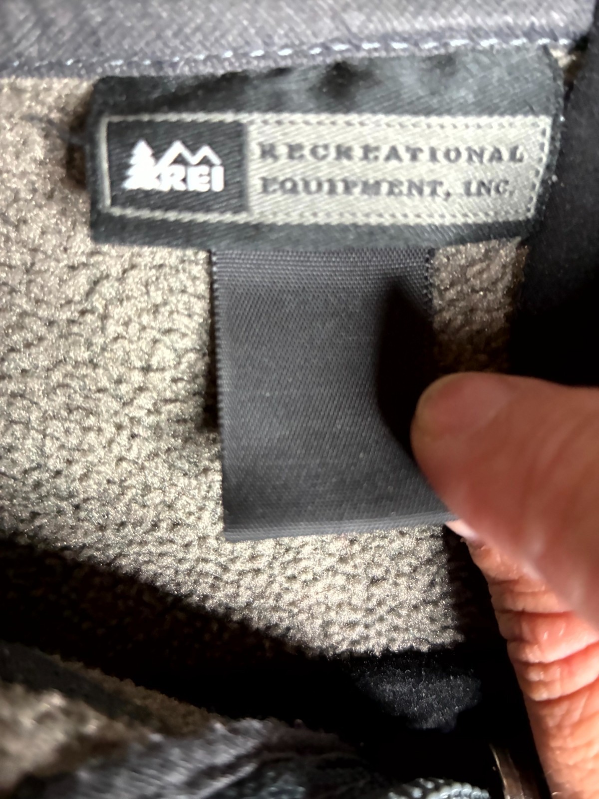 REI Co-op Fleece Jacket Mens 44 Gray Polartec Activewear Long Sleeve Full Zipper