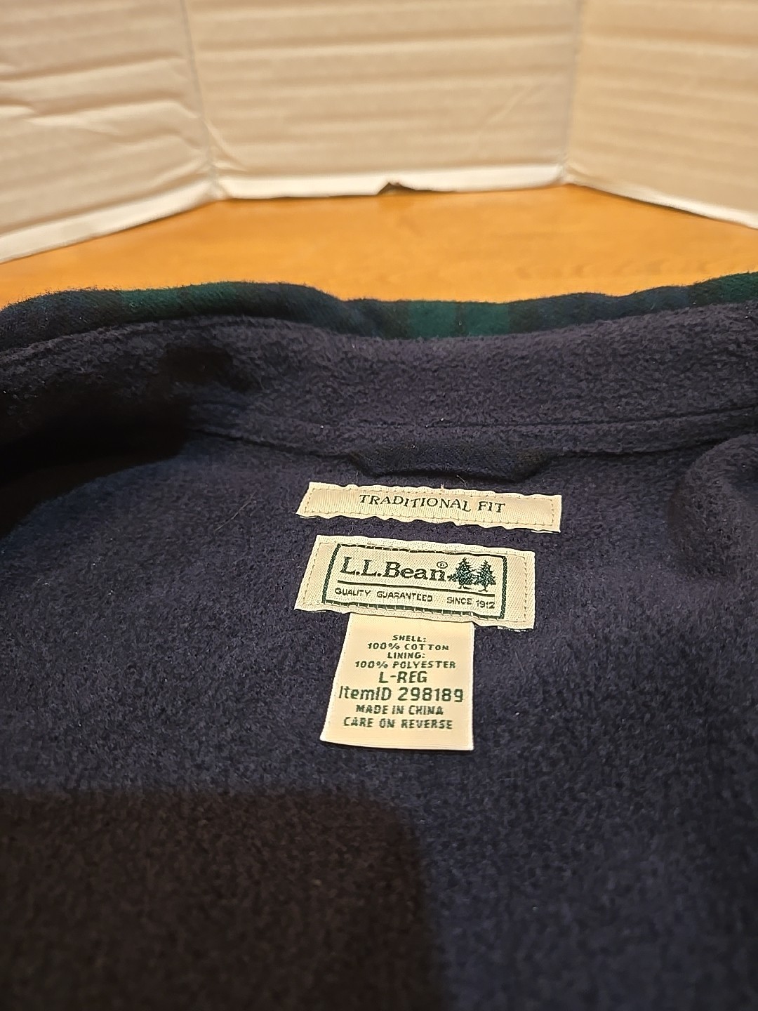 LL Bean Fleece Lined Work Shacket Vintage Men’s L Seller Original Owner See Desc