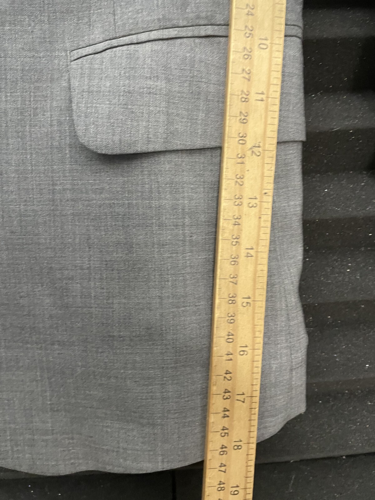 Nom de Guerre Men’s Jacket Blazer Gray Two Button Size Large Japan