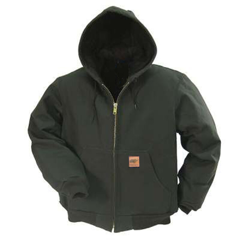 Men Sandstone Canvas Quilted Thermal Lined Duck Coat Winter Duck Jacket Work