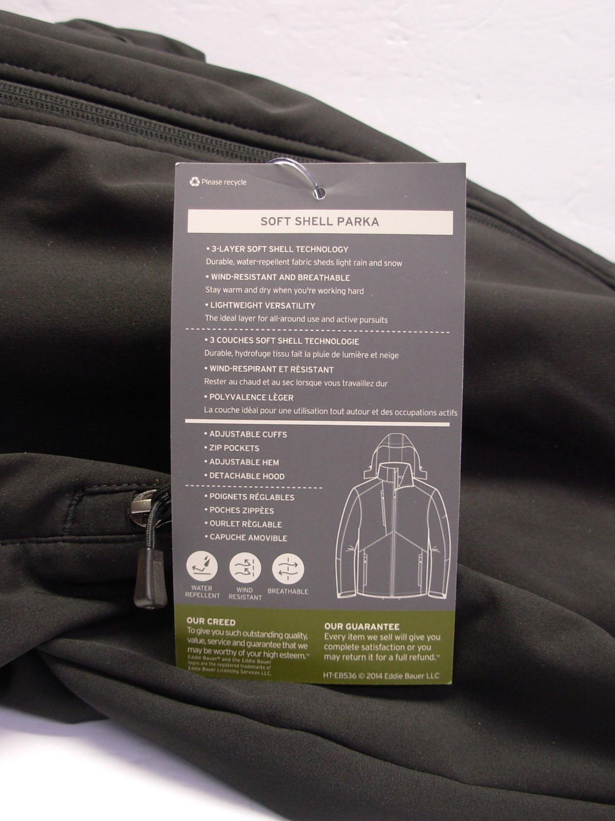 NWT Zusa XL Black Zip Jacket Wanderlust Traveler USA Green Energy Logo Pockets
