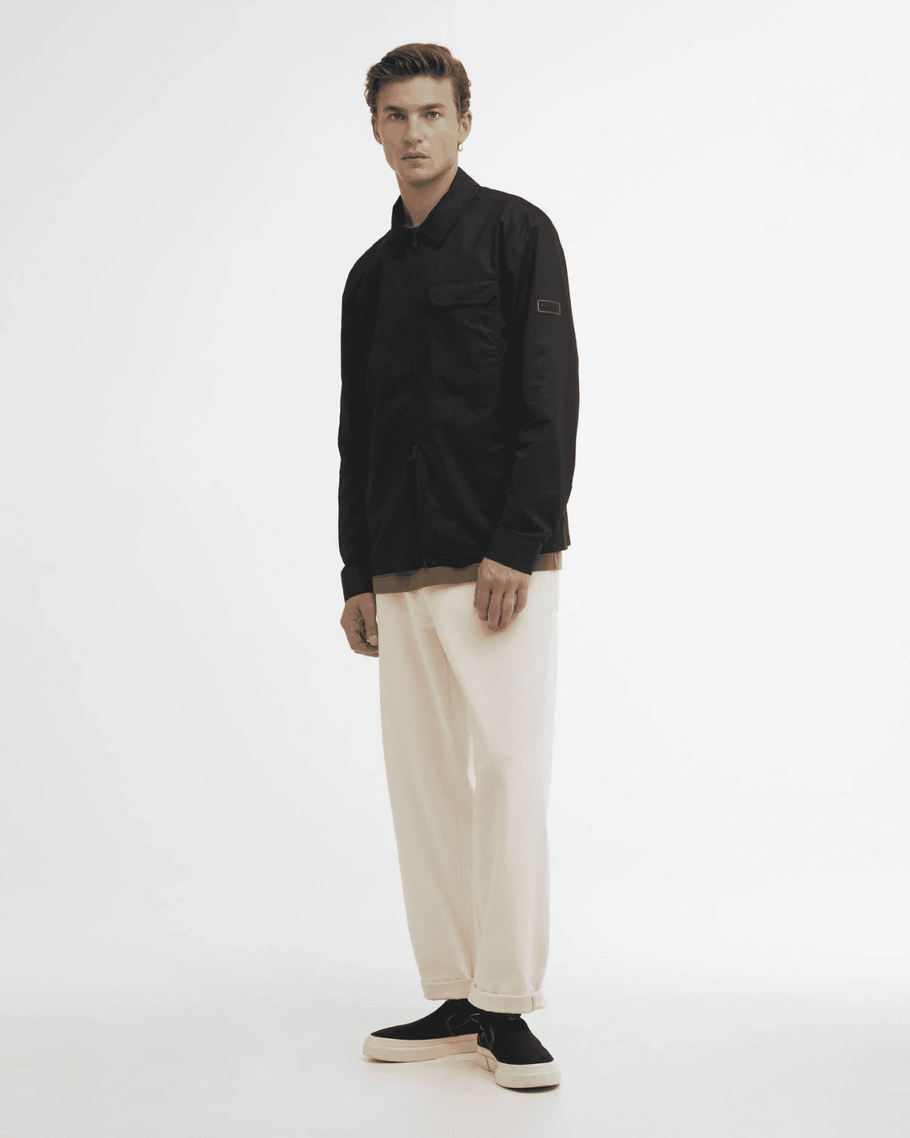 Barbour International – Warren Black Overshirt MOS0474