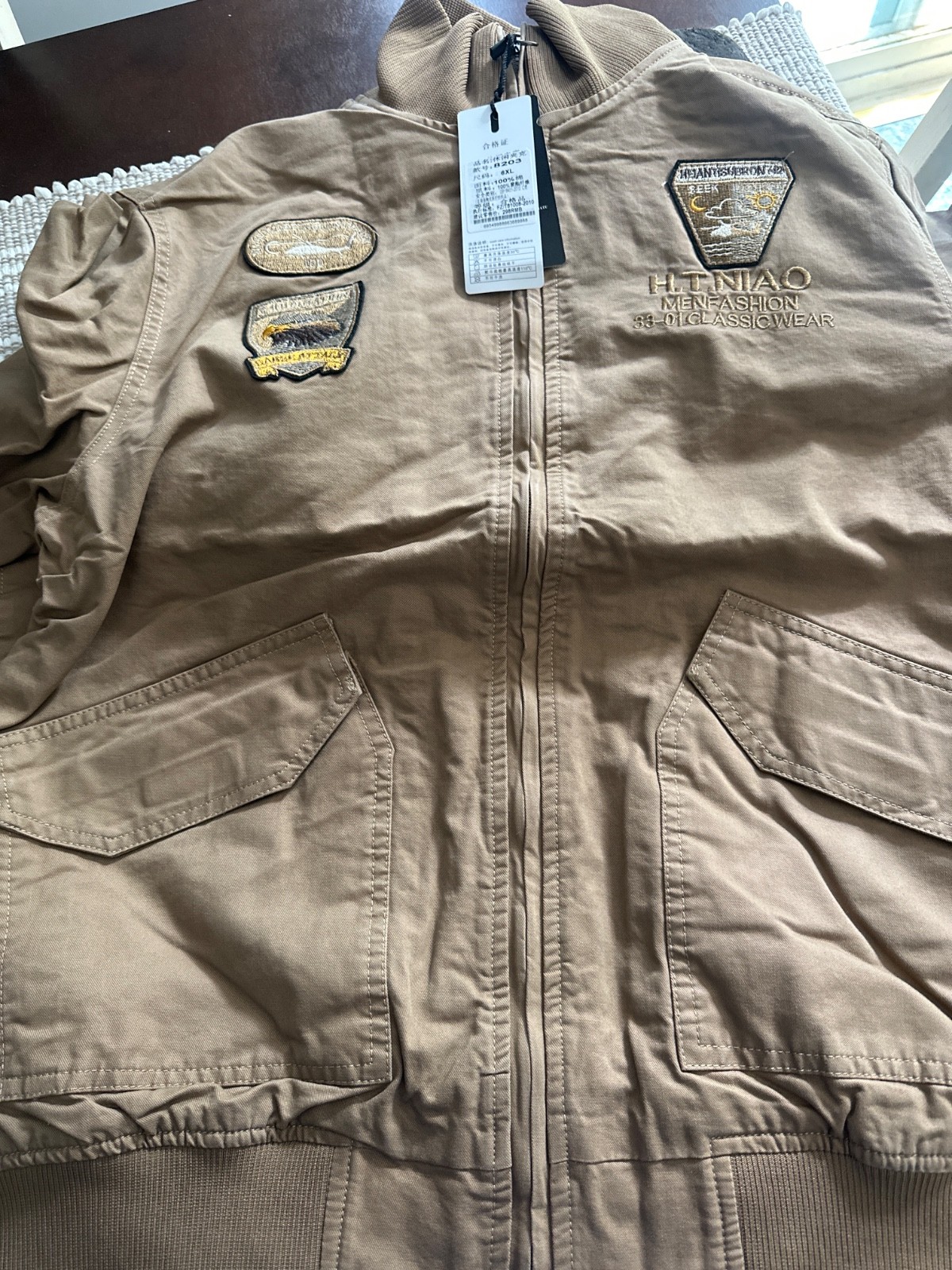 mens jacket size 6xl