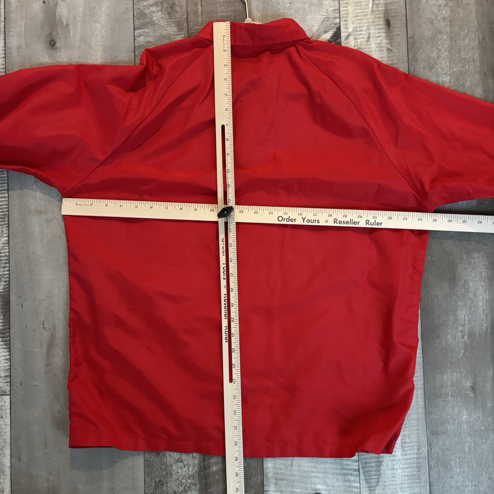 Vintage United States Marine Corps Jacket Red Snap Front Lightweight Fits Medium