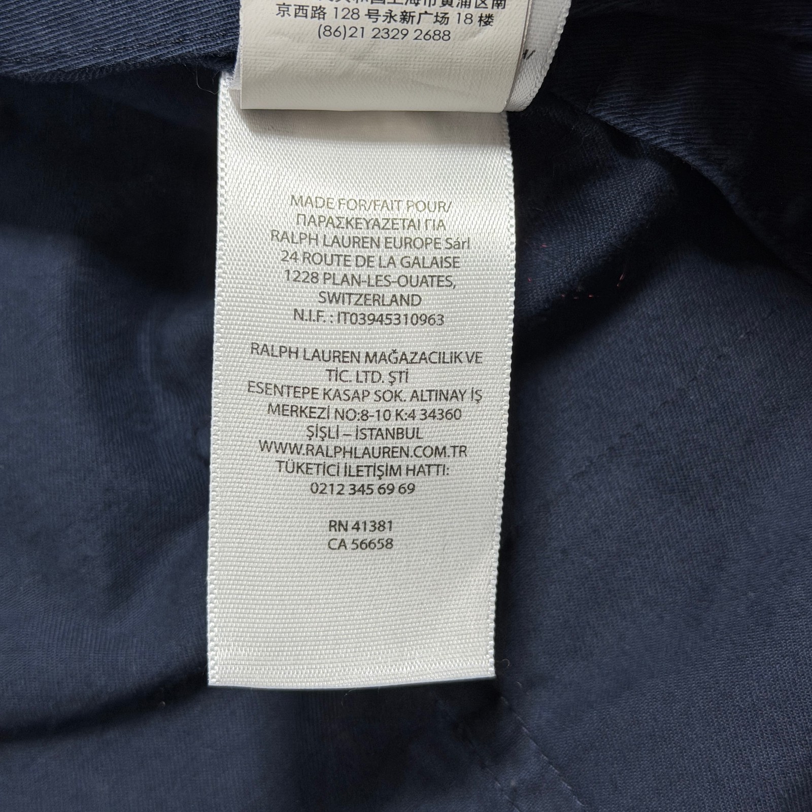 Polo Ralph Lauren Sport Coat Mens XXL Navy Two Button Notch Lapel Cotton Blazer