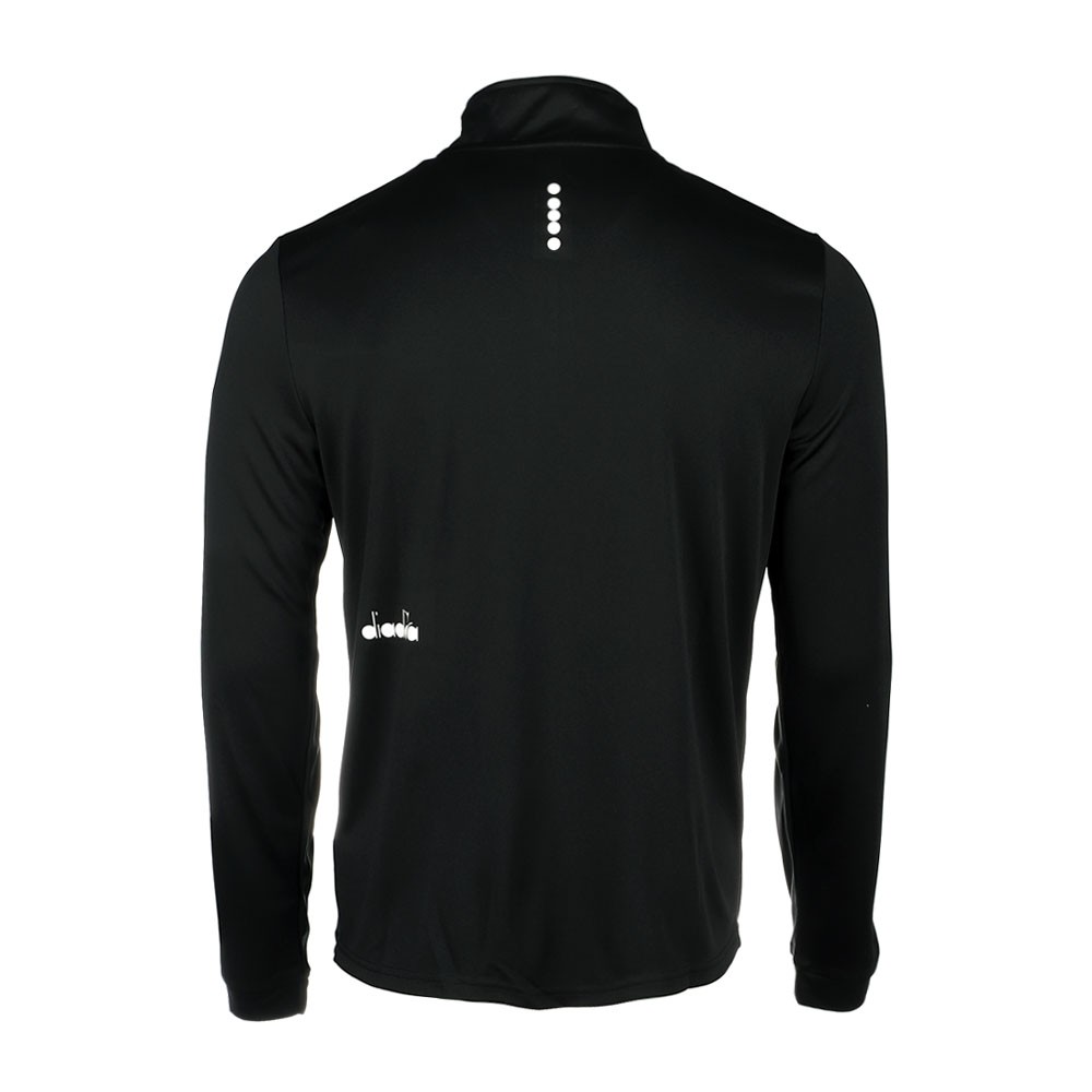 diadora Scudetto Track Full Zip Jacket Mens Black Casual Athletic Outerwear 1808