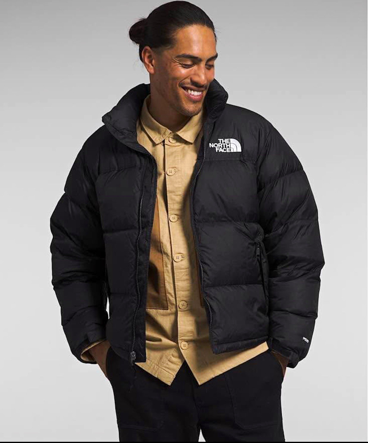 The North Face Men’s Black 700 Down Hooded Full Zip Puffer Jacket Size Medium