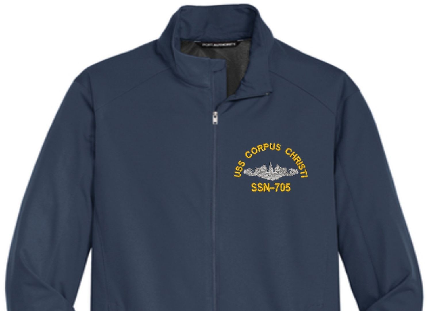 USS CORPUS CHRISTI SSN-705 Soft Shell Jacket. New. U.S. Navy. DOLPHINS