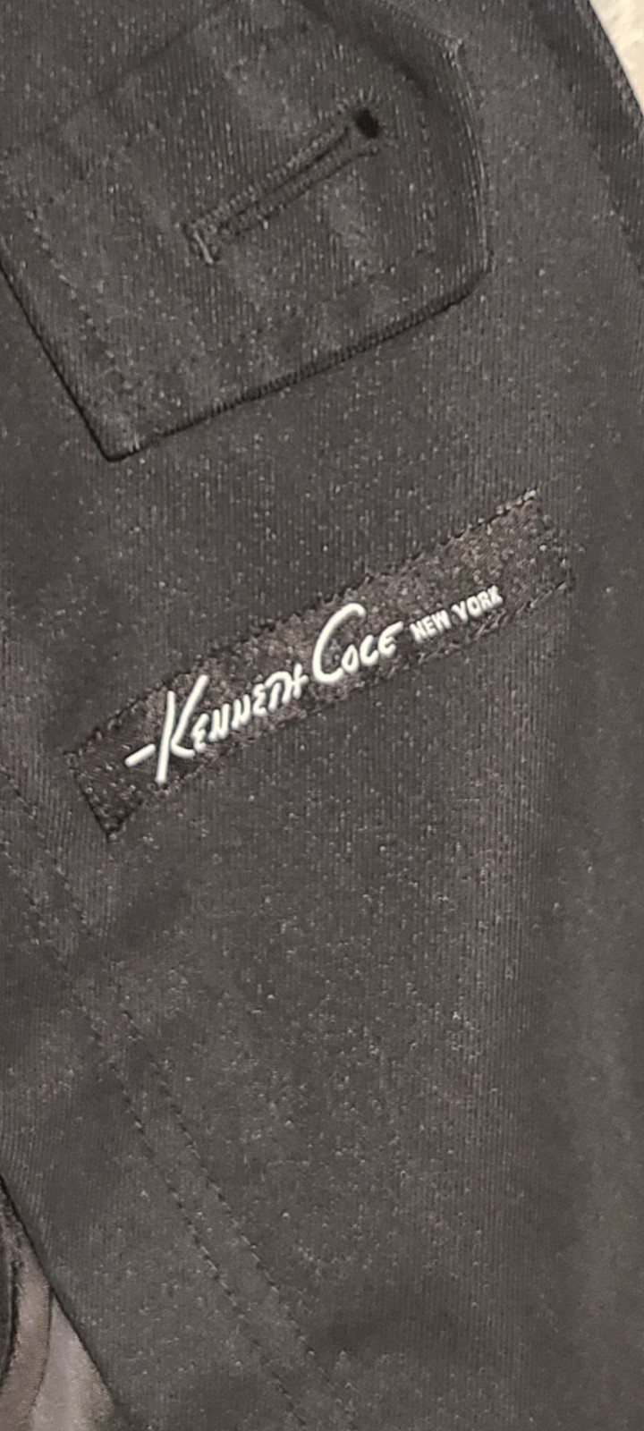 Kenneth Cole Jacket Men’s XL Black Full Zip Long Length Dry Clean Only 42R