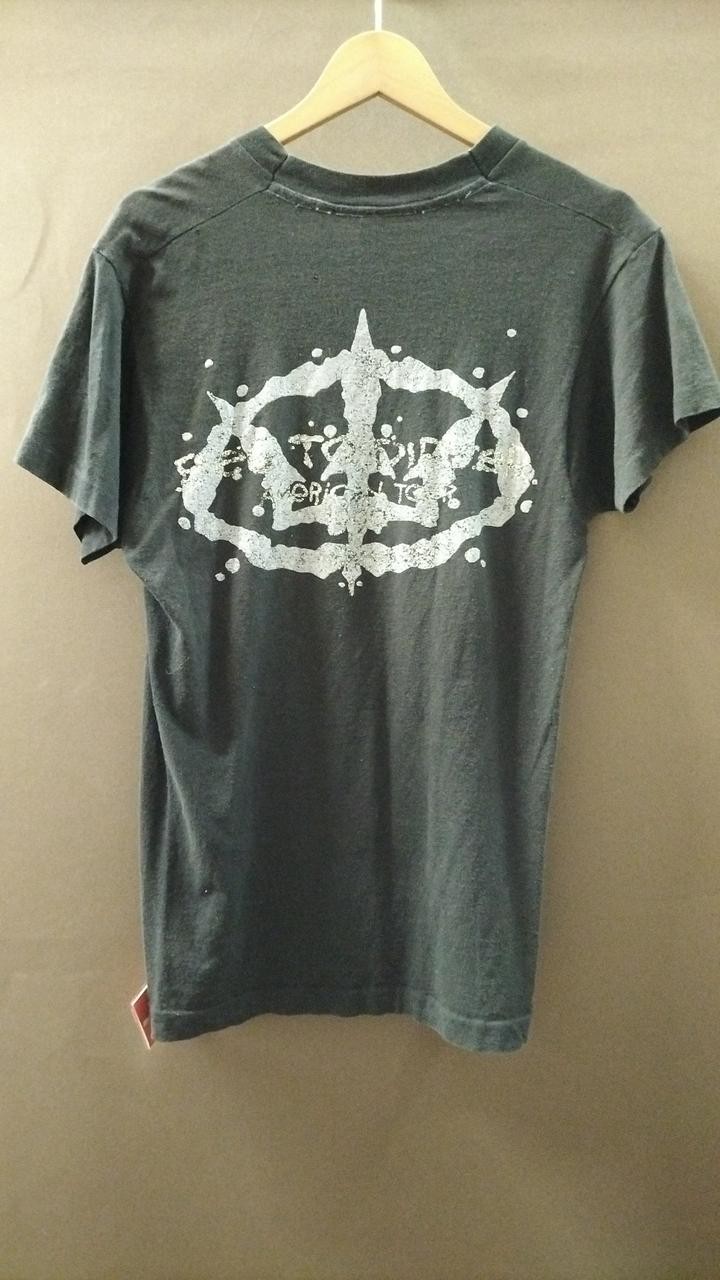 UNKNOWN Black Prong S/S T-Shirt 44cm Chest M Size Used Fade