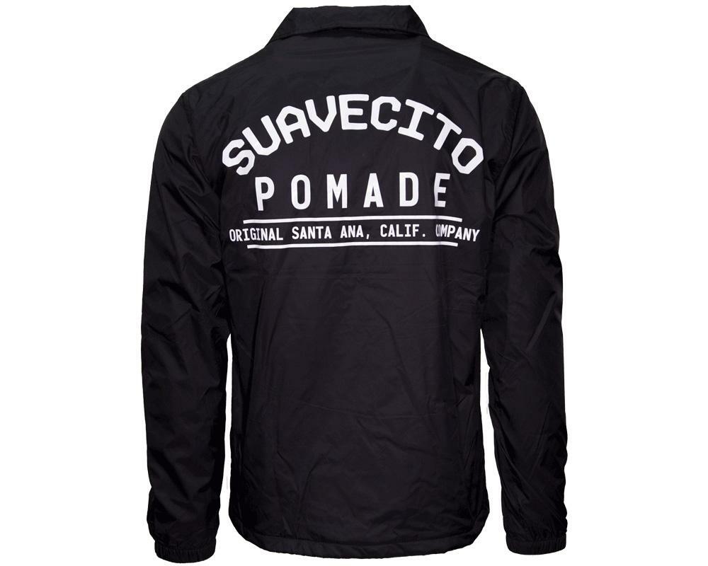 Men’s Suavecito Pomade Santa Ana Black Windbreaker (S, M, L, XL, 2XL, 3XL, 4XL)