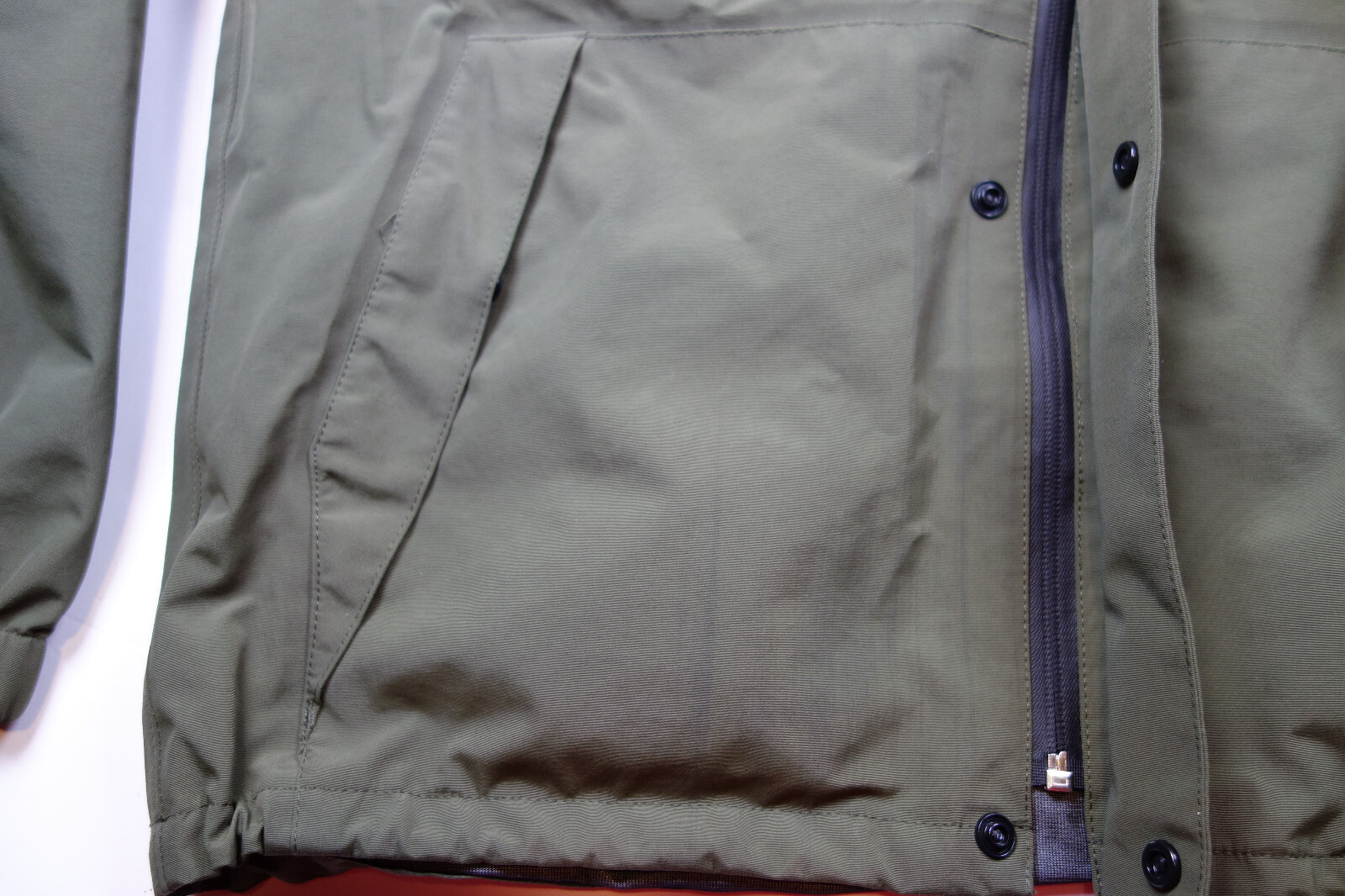MARC NEW YORK Men’s Green Spring / Fall Full Zip & Button Rain Jacket NWOT Small