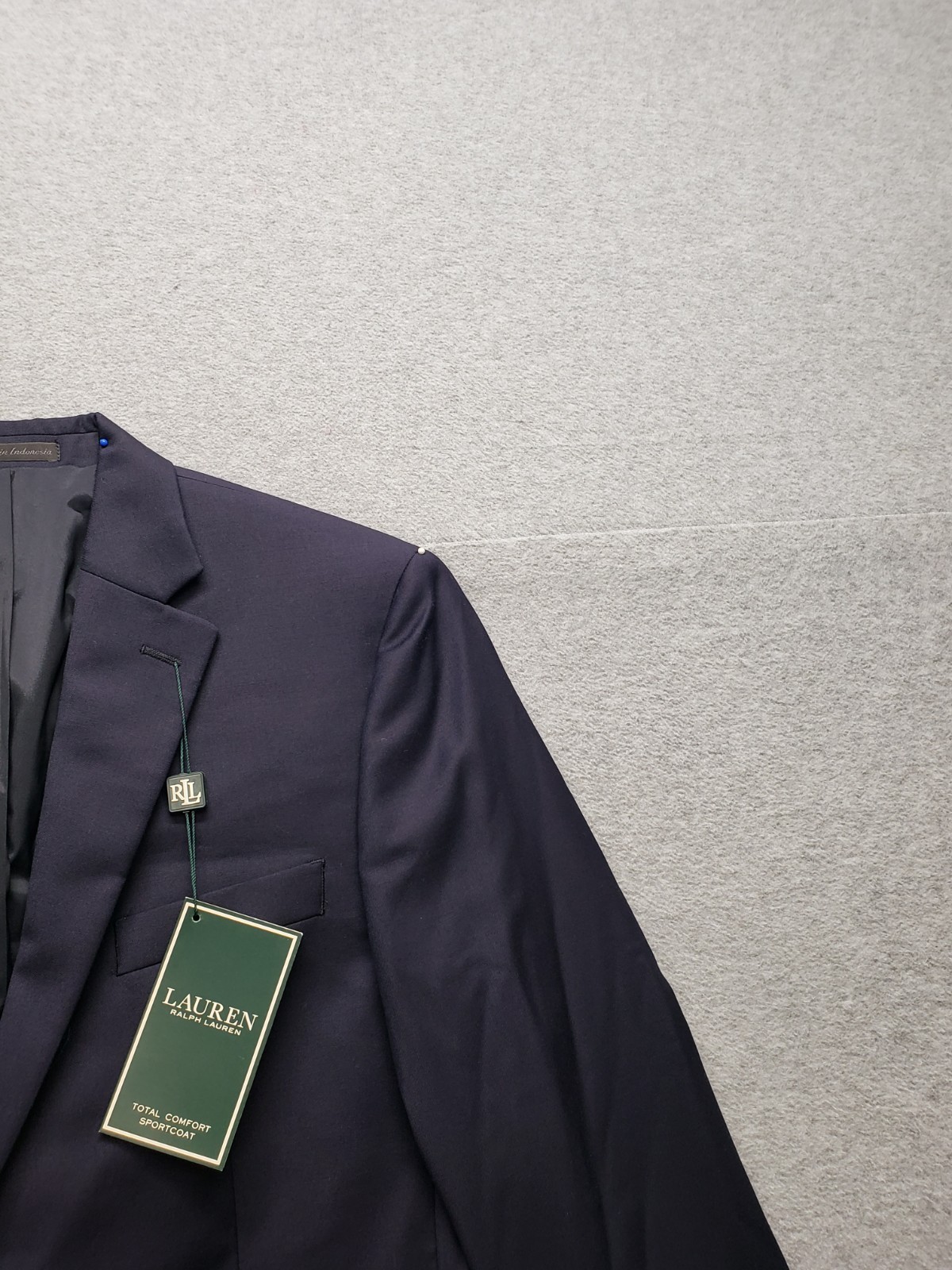 Lauren Ralph Lauren Men Blazer Jacket 38R Navy Blue Two Button Pockets Business