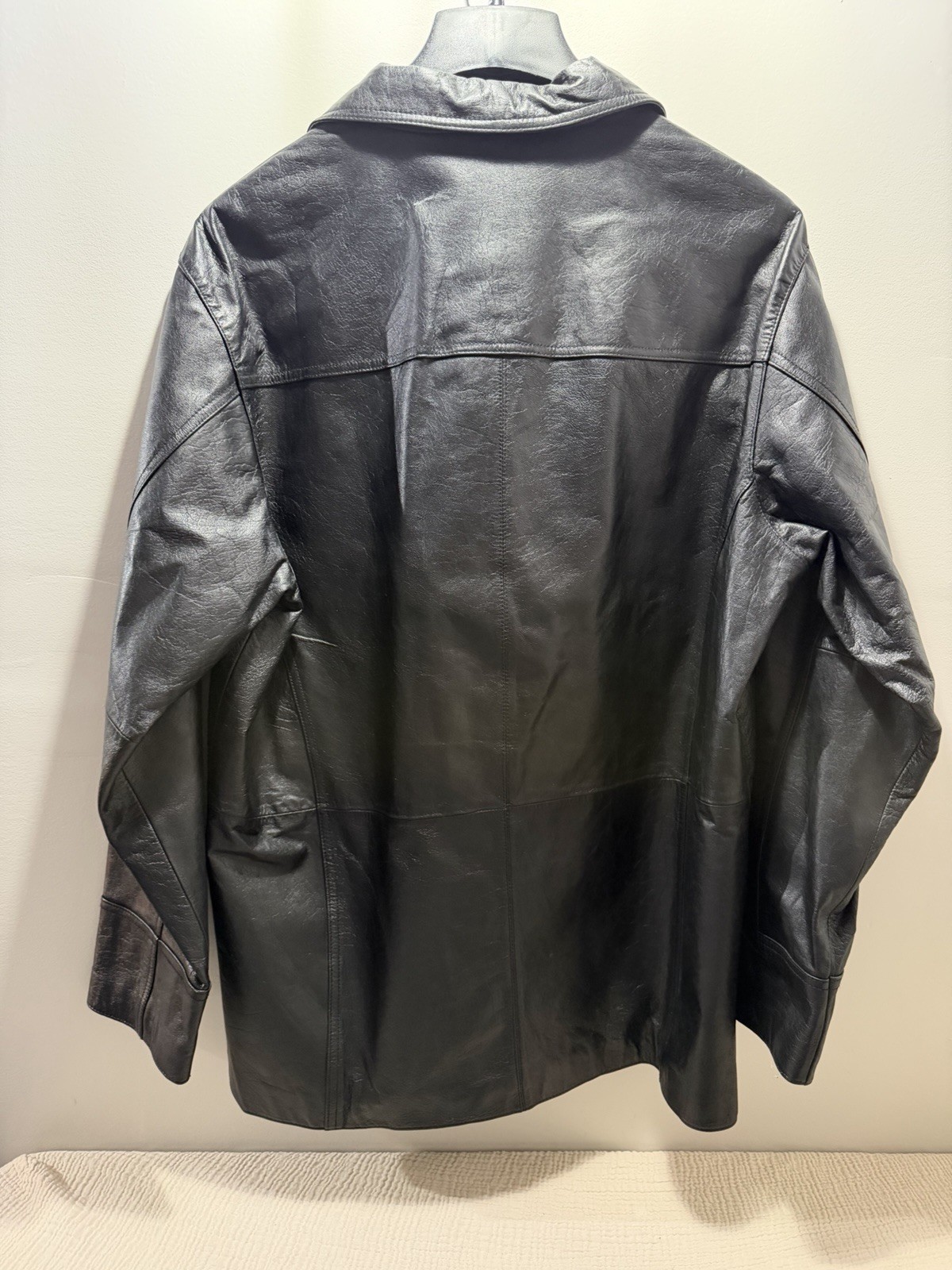 Vintage Wilsons Leather Lg Julian Men’s Classic Four-Button Leather Jacket