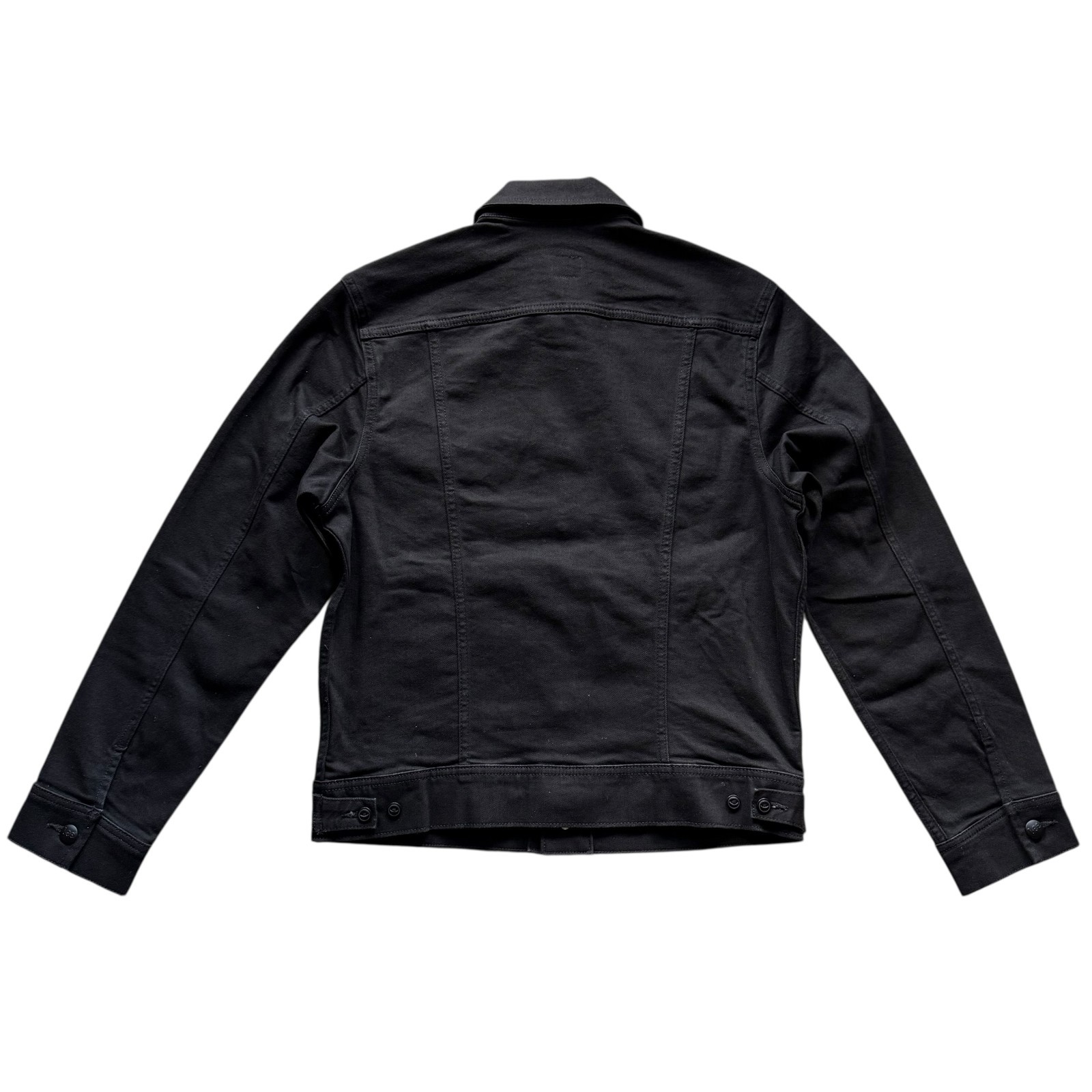 LEE Men’s Black Wash Regular Fit Extreme Motion Rider Trucker Denim Jean Jacket